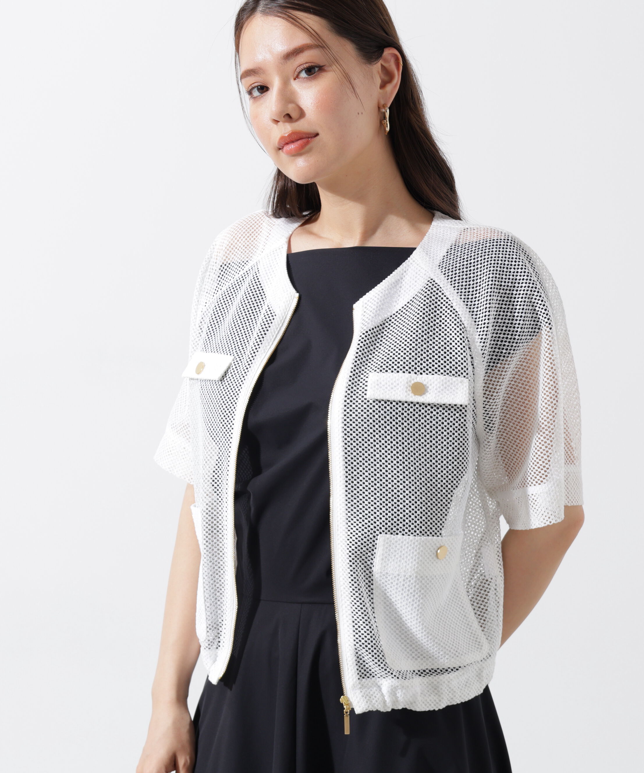  「ダブルラッセルメッシュブルゾン」|その他|