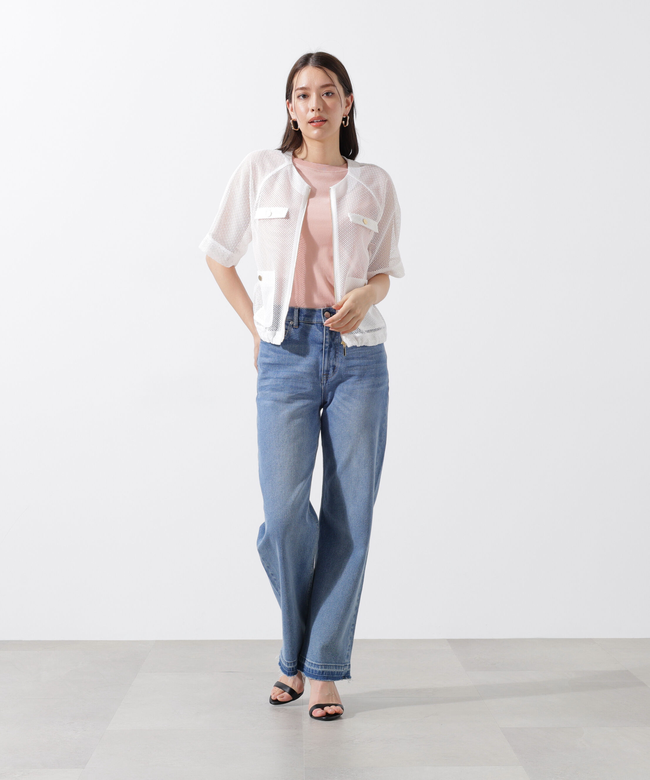  「ダブルラッセルメッシュブルゾン」|その他|