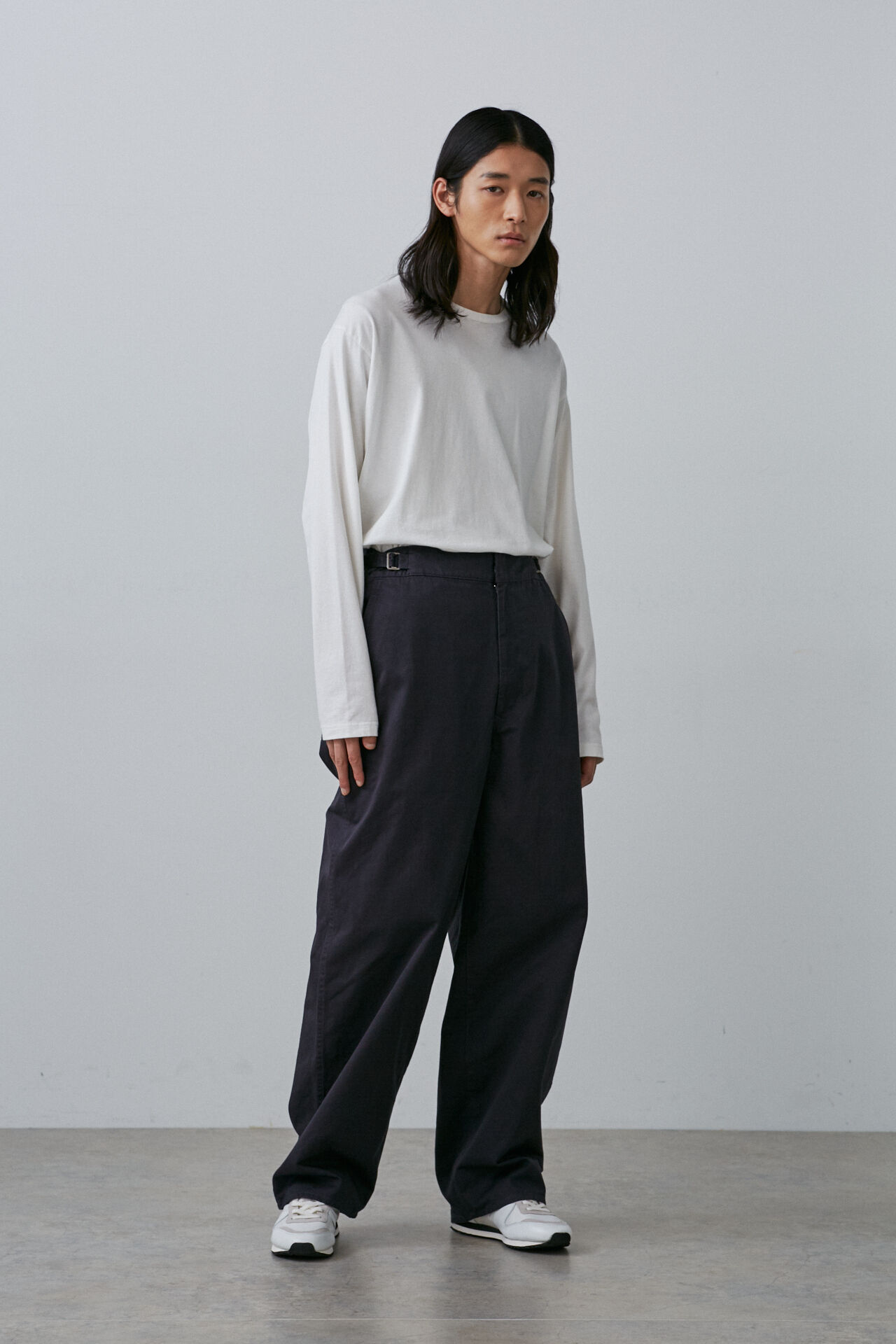 YLEVE 「Ｙ / ORGANIC COTTON CHINO ADJUSTER TROUSERS」|その他|ネイビー
