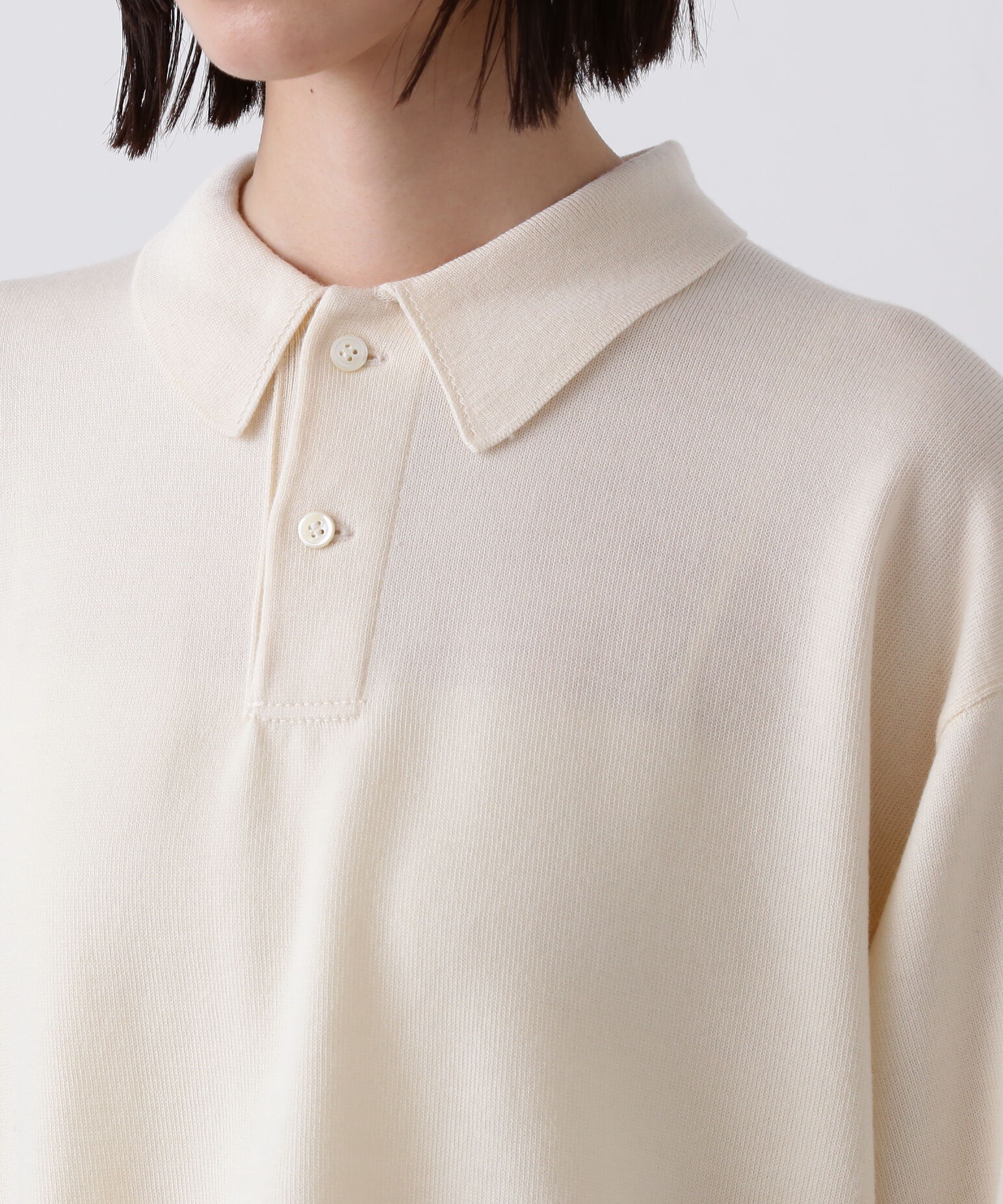 YLEVE 「Ｙ / NONMULESING WOOL KN POLO」|ニット・セーター|