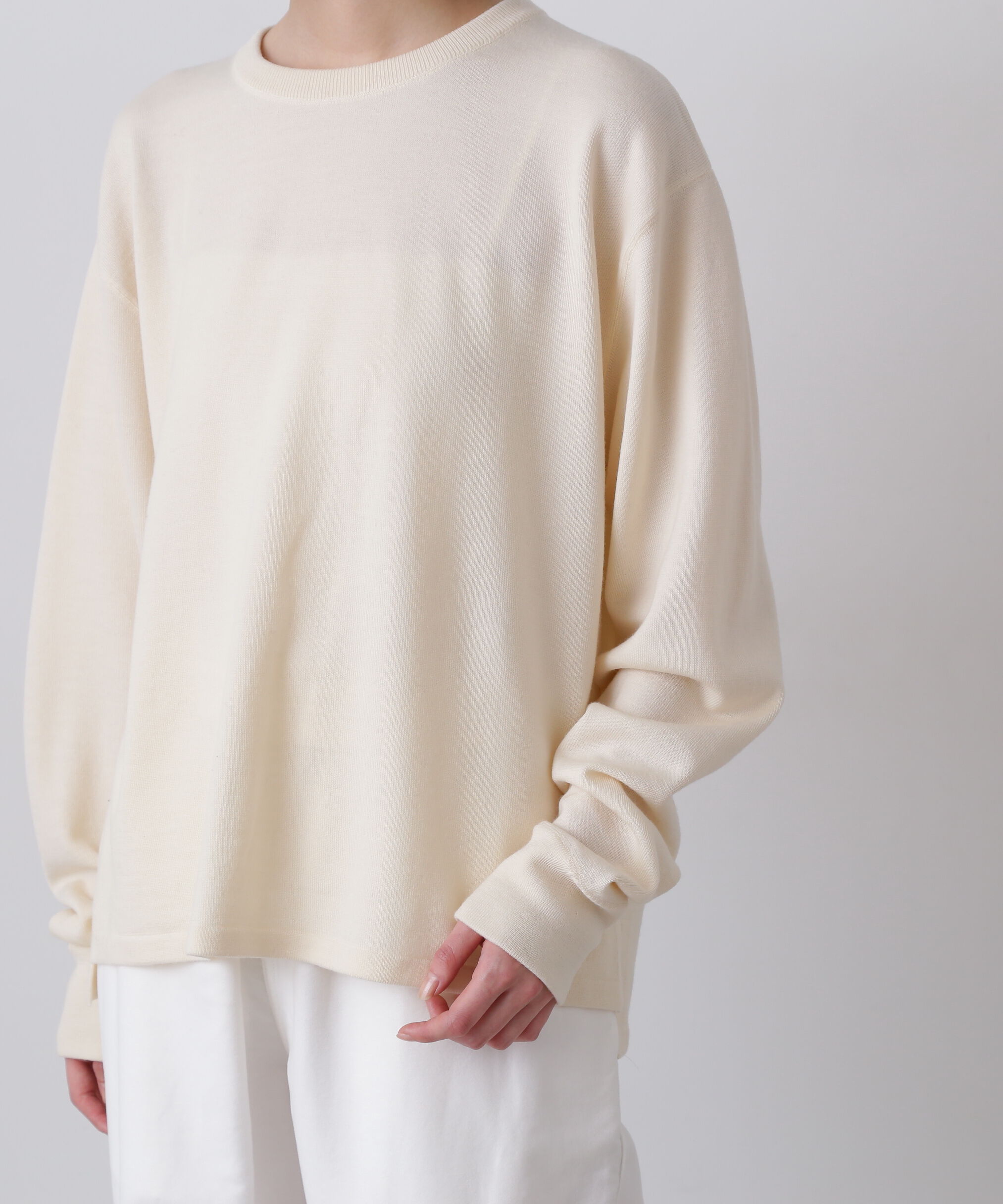 YLEVE 「Ｙ / NONMULESING WOOL KN PULL OVER」|ニット・セーター|