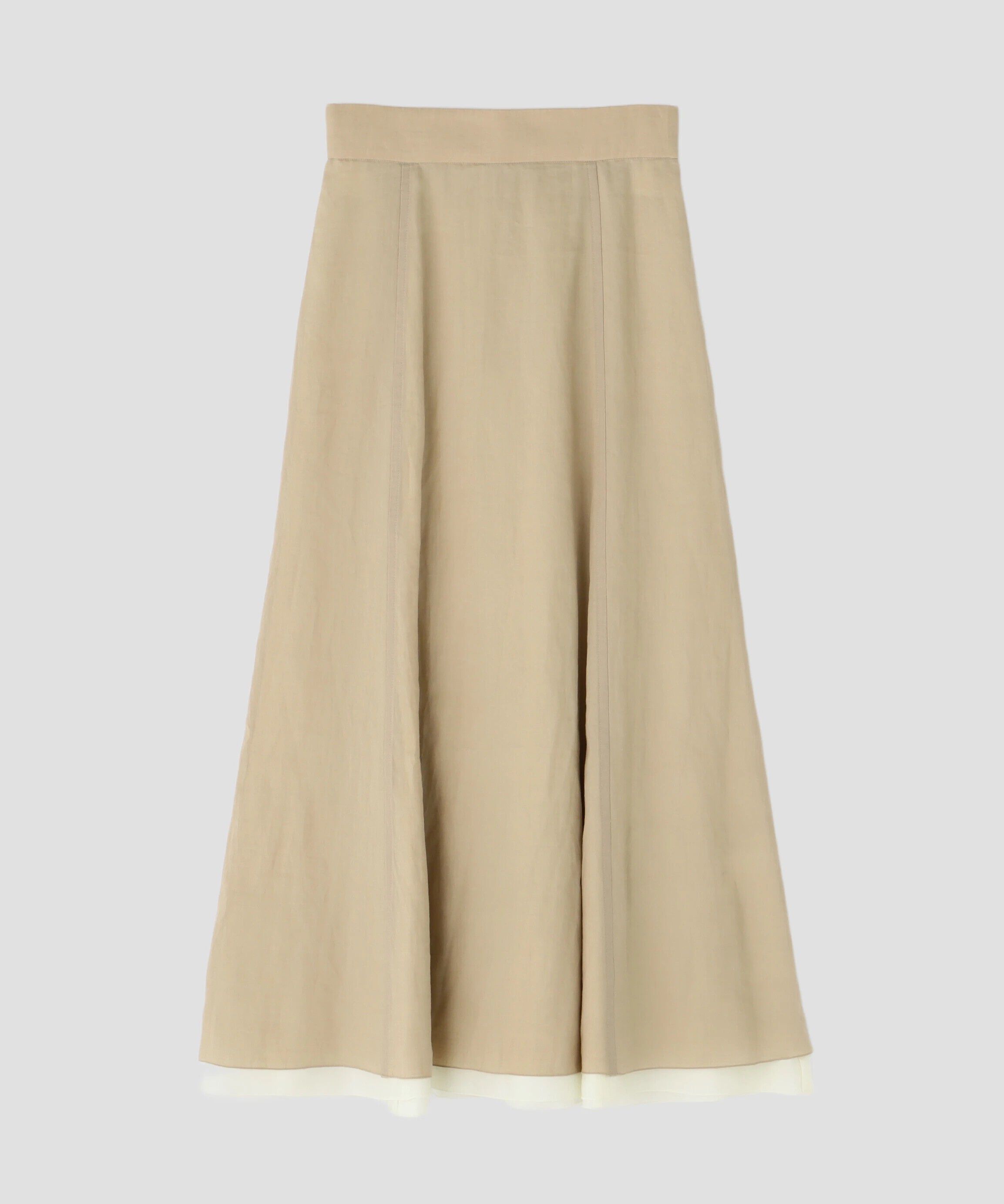 YLEVE 「YLEVE / ROYAL RAMIE BROAD SKIRT」|スカート|ベージュ