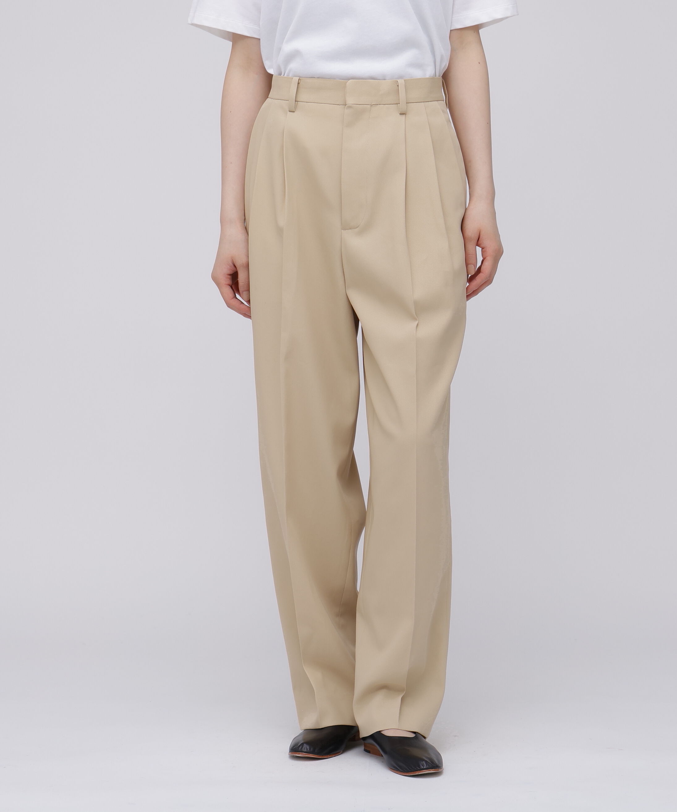 YLEVE 「YLEVE / HIGH TWISTED COTTON GABA TROUSERS」|その他|