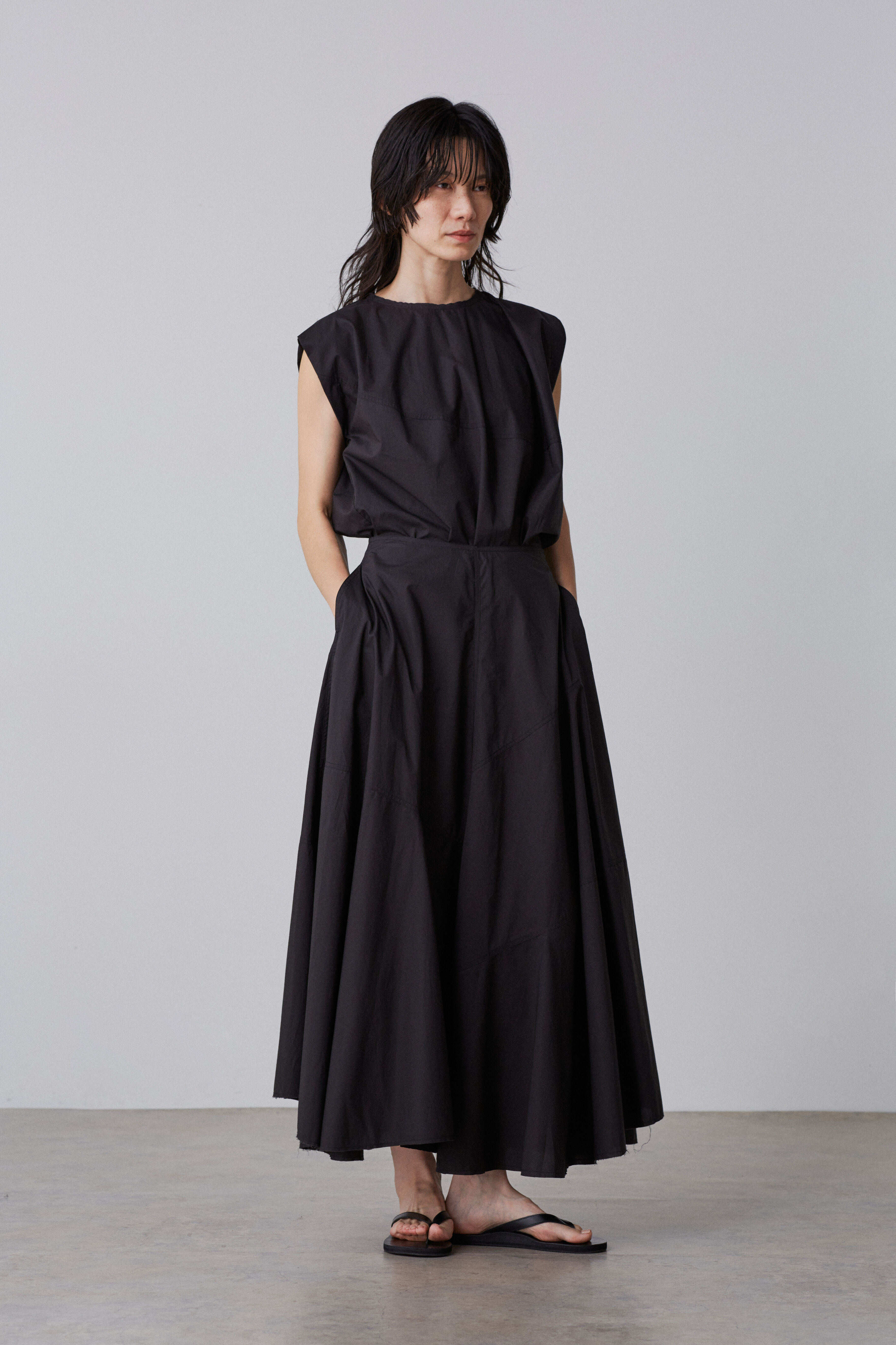 YLEVE 「YLEVE / SUVIN COTTON TYPEWRITER PULL OVER BLOUSE」|シャツ・ブラウス|