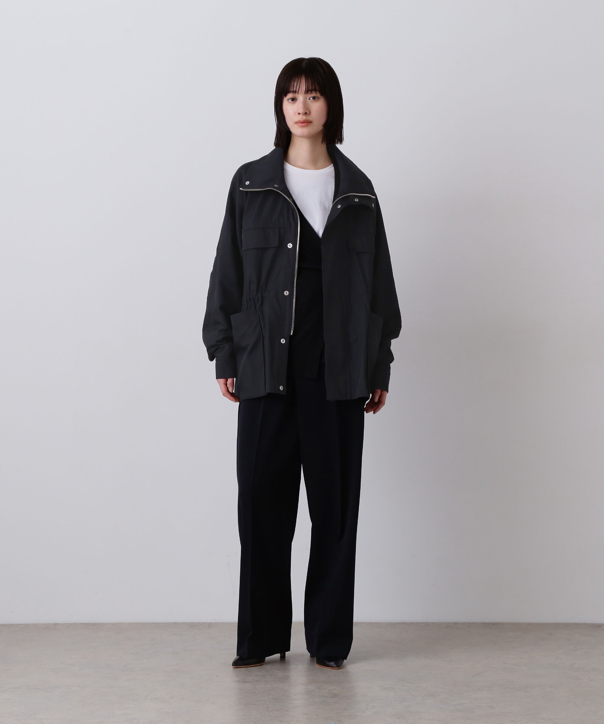 YLEVE 「YLEVE / HIGH COUNT DOUBLE TWILL POLYESTER BLOUSON」|ブルゾン・スタジャン|