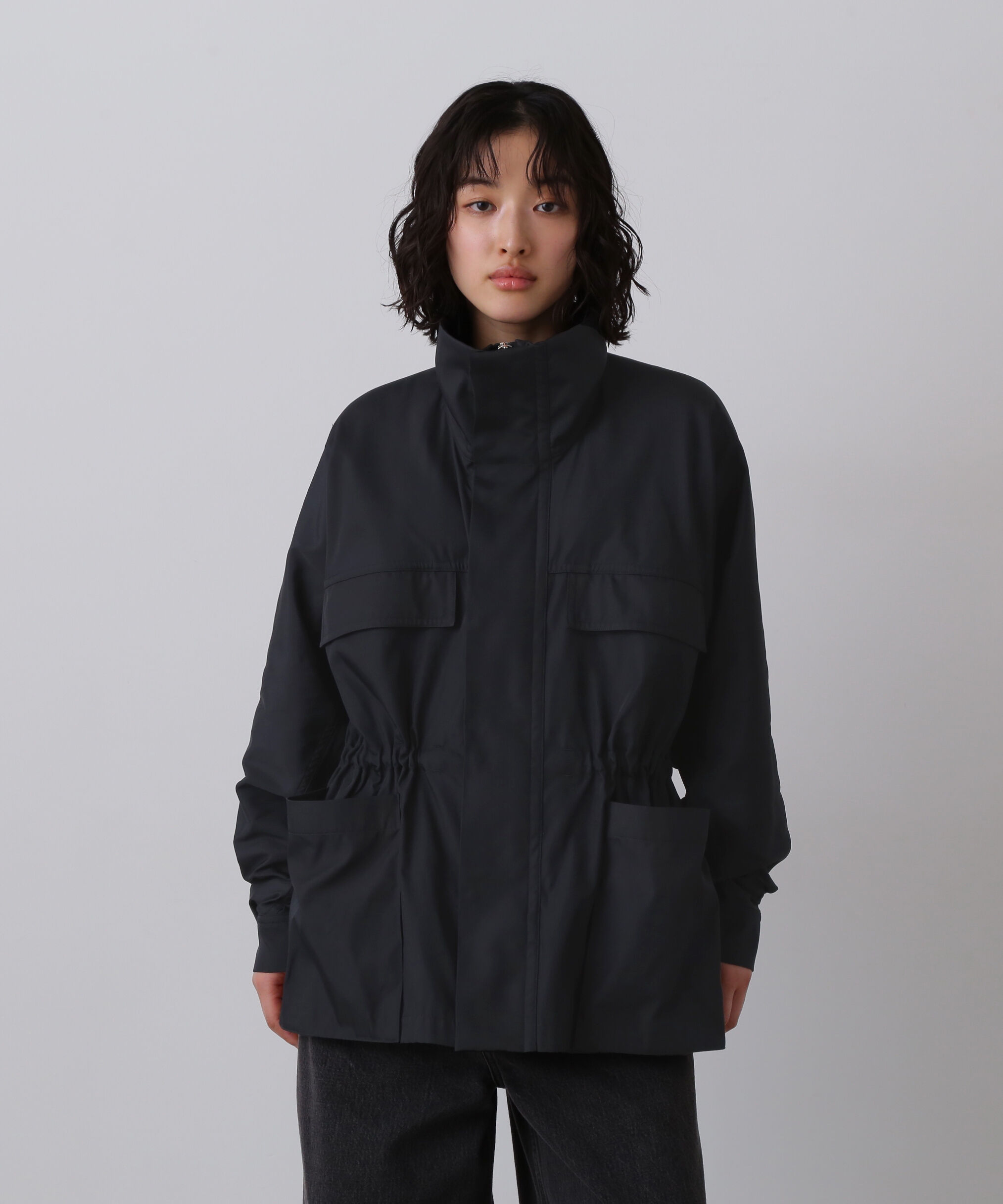 YLEVE 「YLEVE / HIGH COUNT DOUBLE TWILL POLYESTER BLOUSON」|ブルゾン・スタジャン|