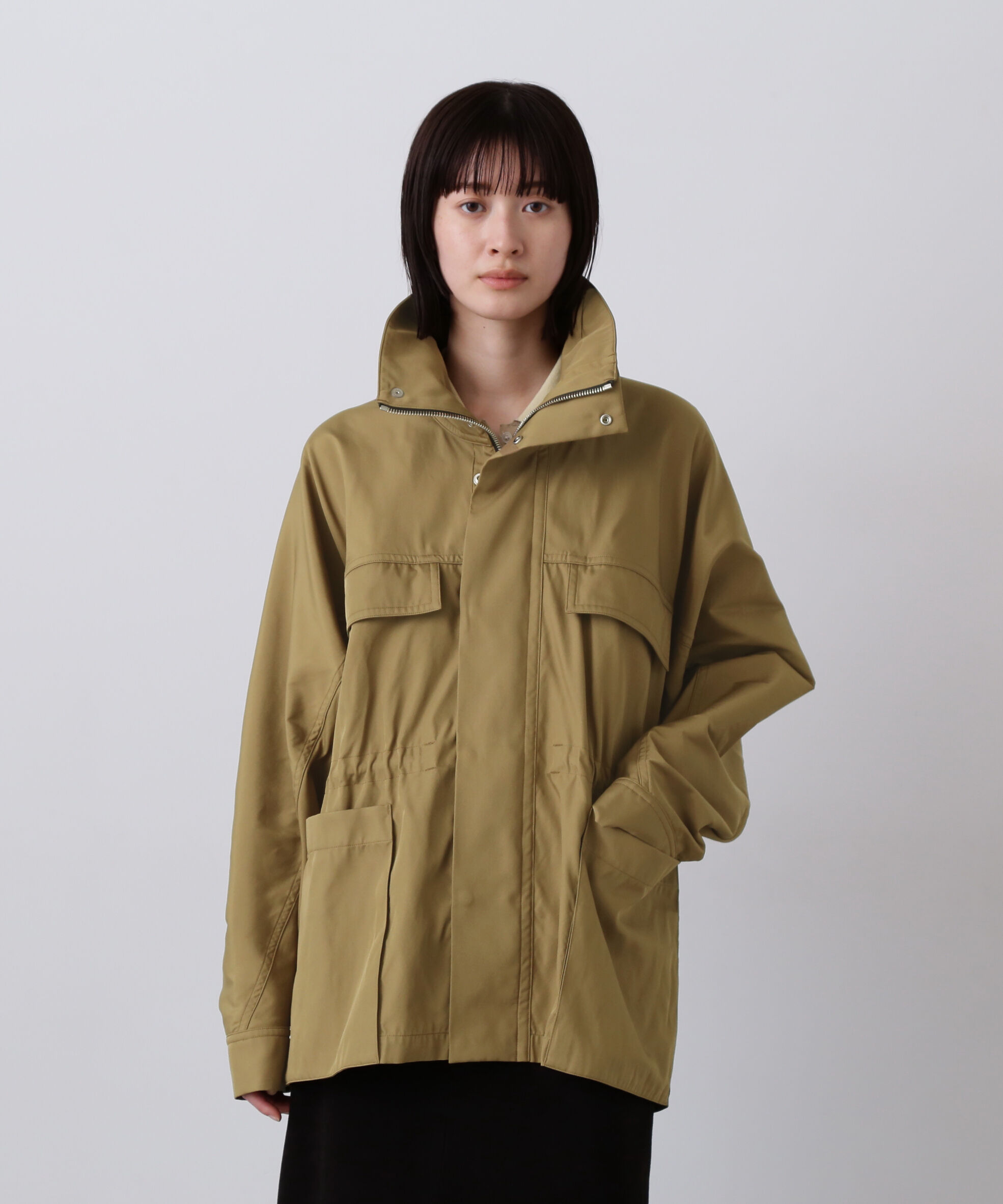 YLEVE 「YLEVE / HIGH COUNT DOUBLE TWILL POLYESTER BLOUSON」|ブルゾン・スタジャン|