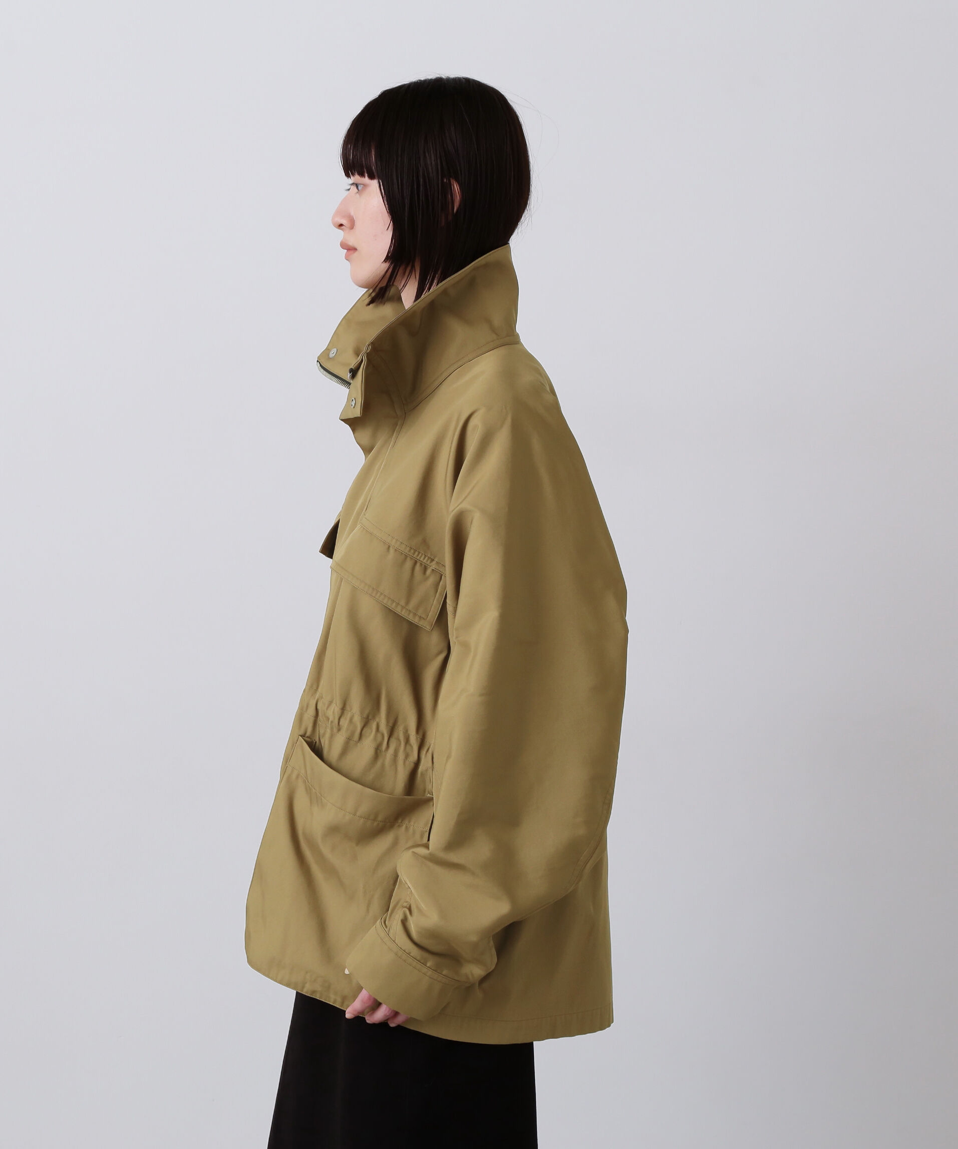 YLEVE 「YLEVE / HIGH COUNT DOUBLE TWILL POLYESTER BLOUSON」|ブルゾン・スタジャン|