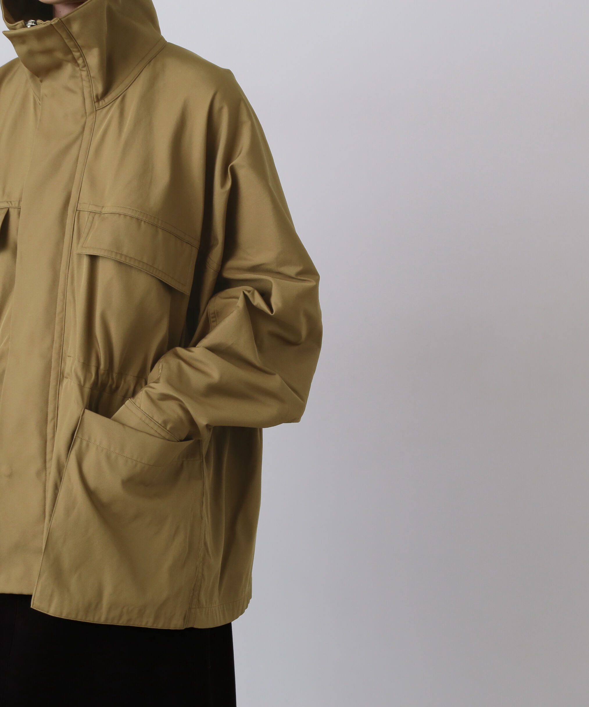 YLEVE 「YLEVE / HIGH COUNT DOUBLE TWILL POLYESTER BLOUSON」|ブルゾン・スタジャン|