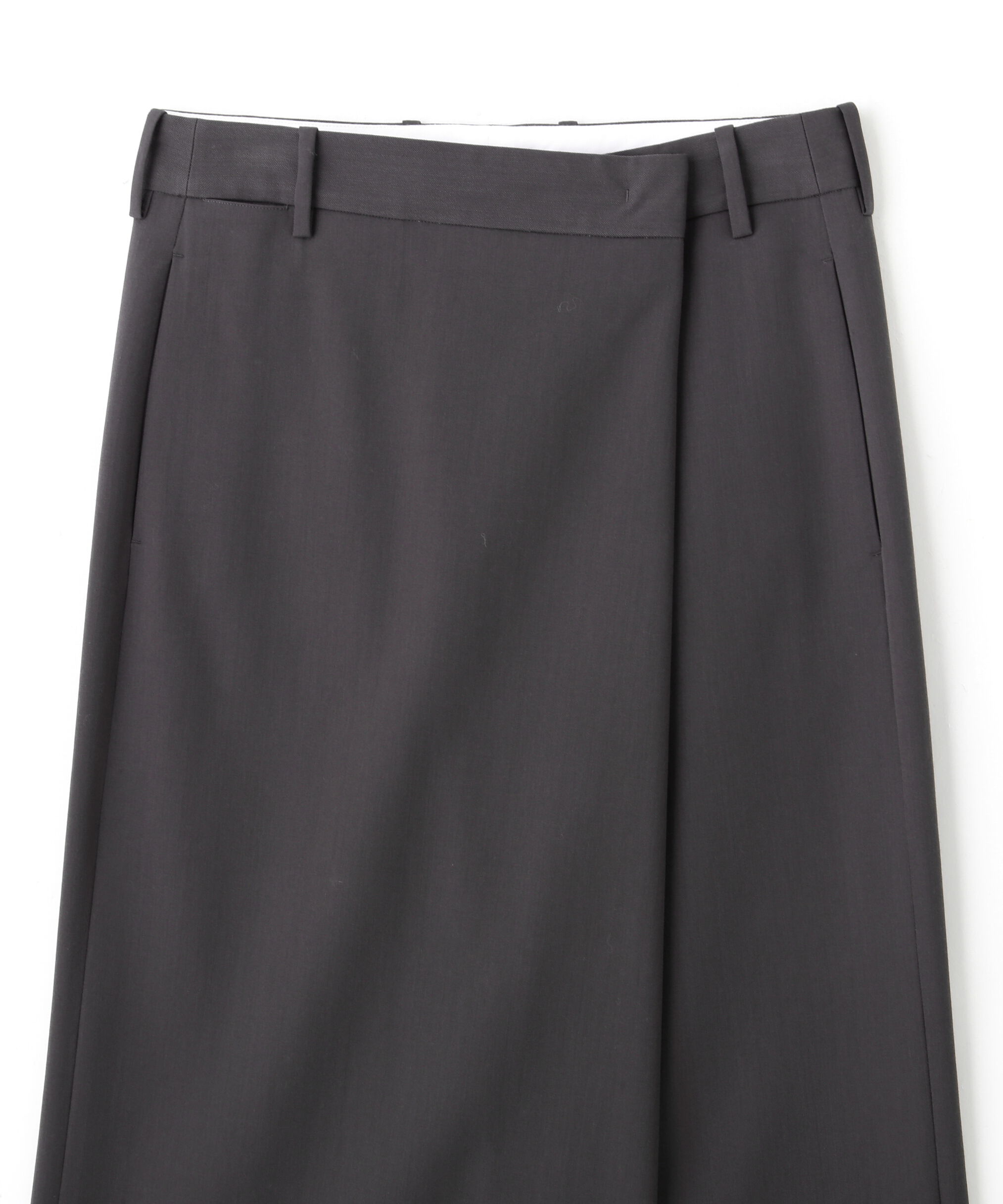 YLEVE 「YLEVE / MERINO WOOL TWILL WRAP SKIRT」|スカート|