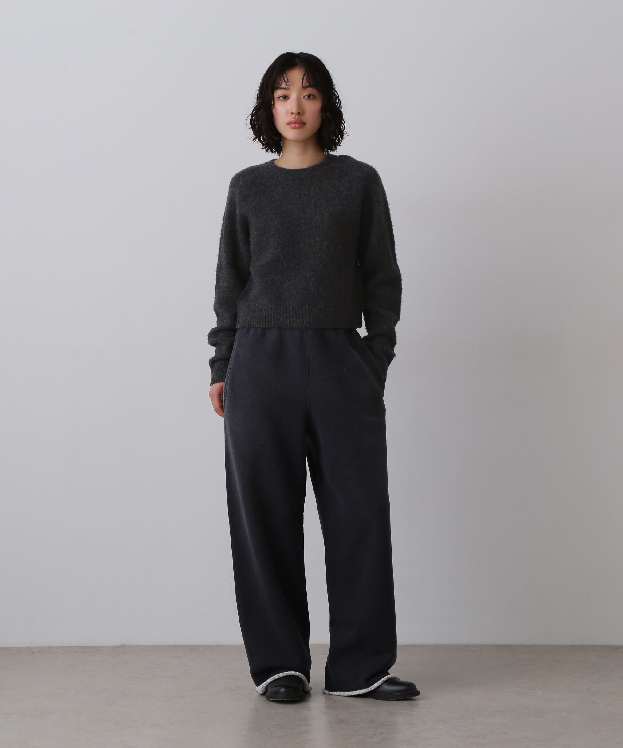 YLEVE 「YLEVE / ITARIAN MERINO WOOL MELANGE KNIT PULL OVER」|ニット・セーター|