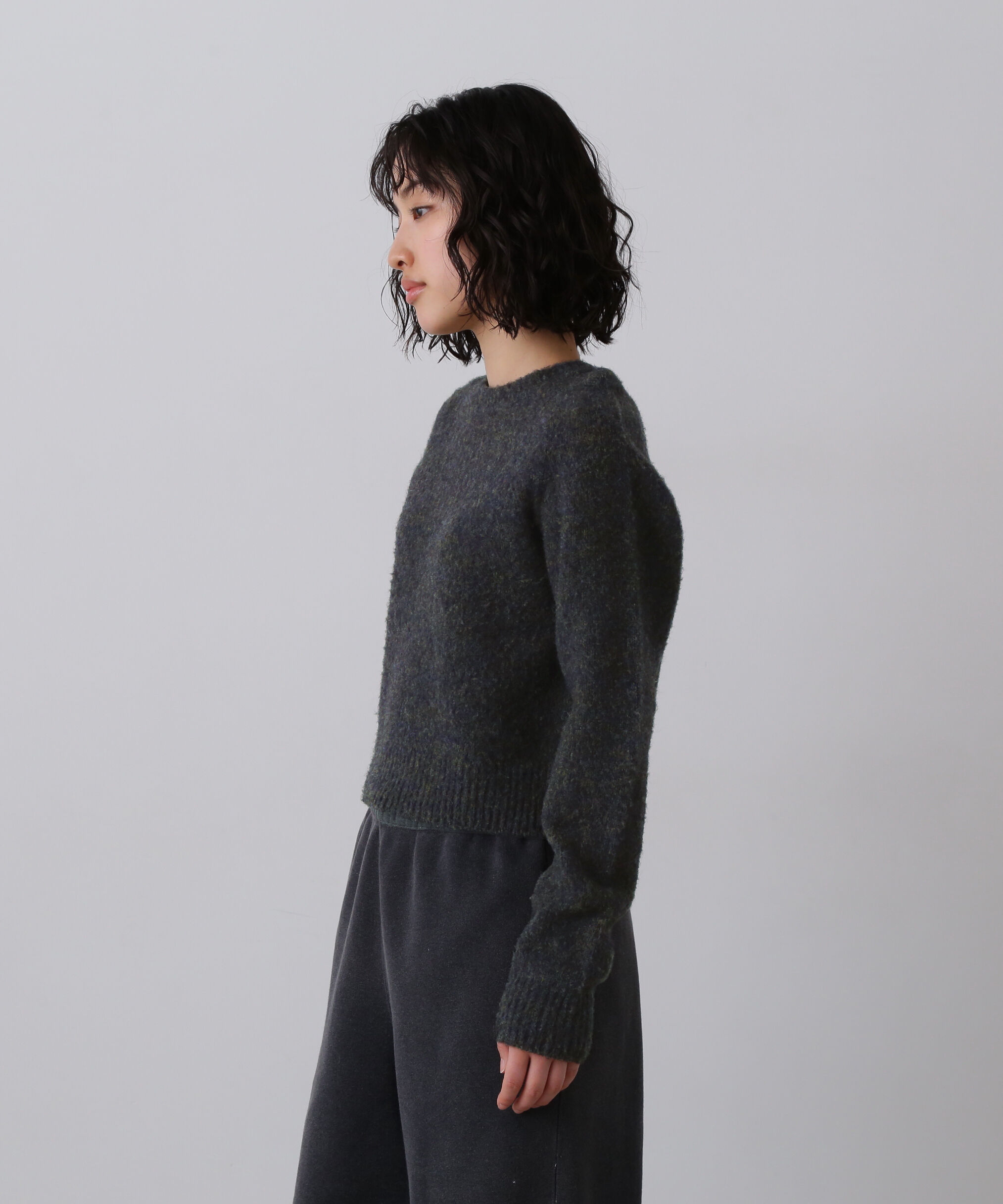 YLEVE 「YLEVE / ITARIAN MERINO WOOL MELANGE KNIT PULL OVER」|ニット・セーター|