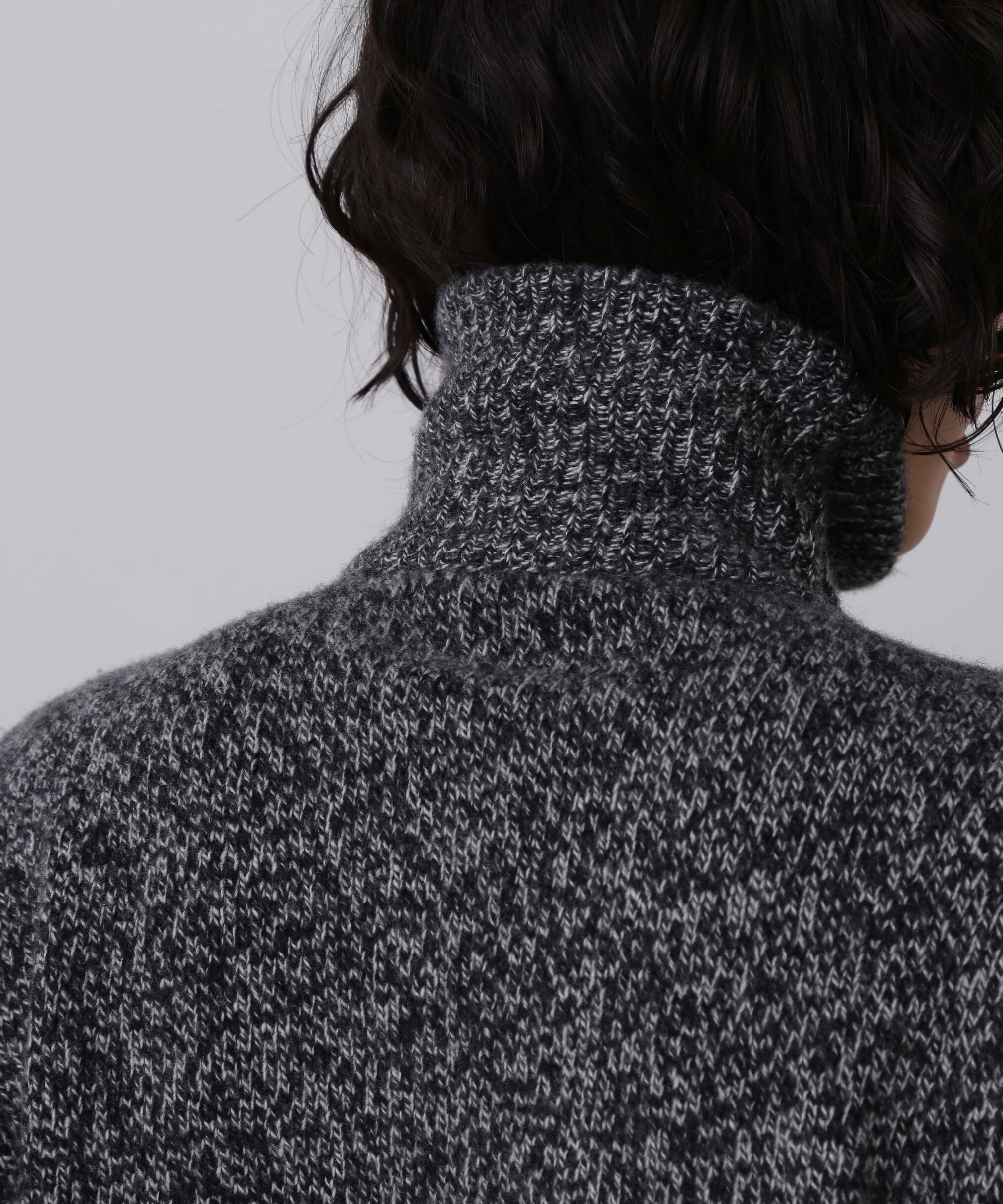YLEVE 「YLEVE / WOOL CASHMERE MELANGE KNIT FULL ZIP PULL OVER」|ニット・セーター|