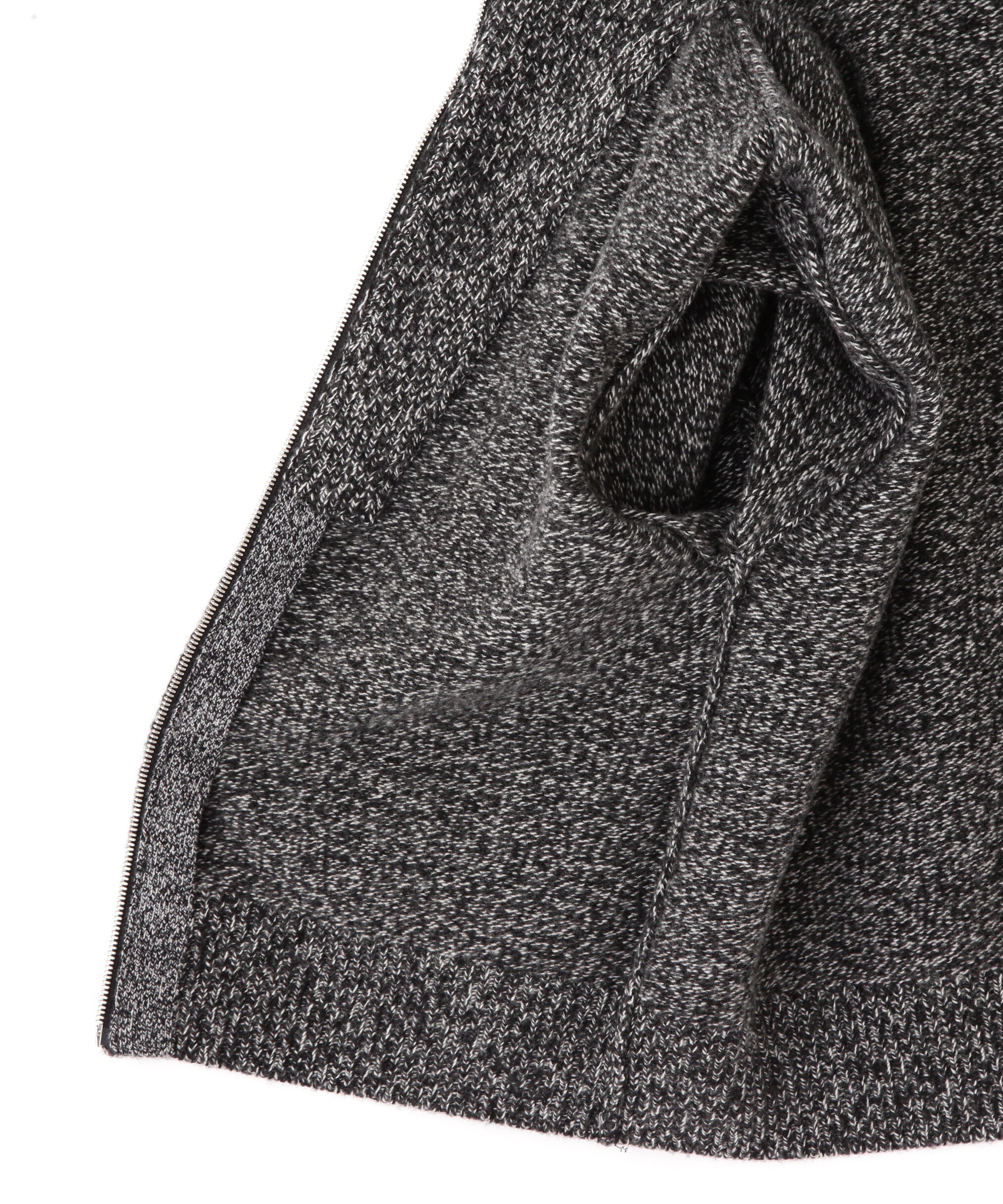YLEVE 「YLEVE / WOOL CASHMERE MELANGE KNIT FULL ZIP PULL OVER」|ニット・セーター|