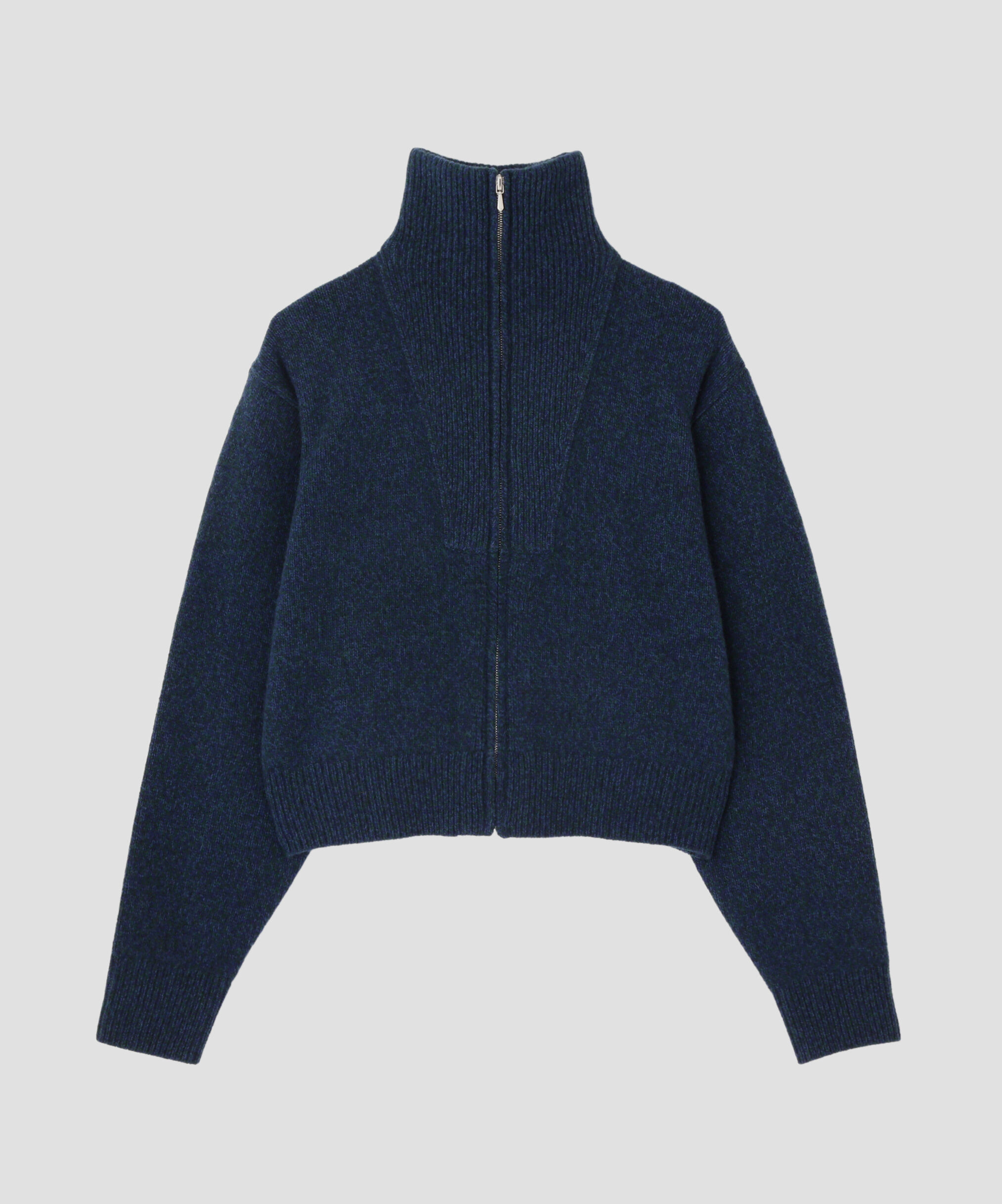 YLEVE 「YLEVE / WOOL CASHMERE MELANGE KNIT FULL ZIP PULL OVER」|ニット・セーター|