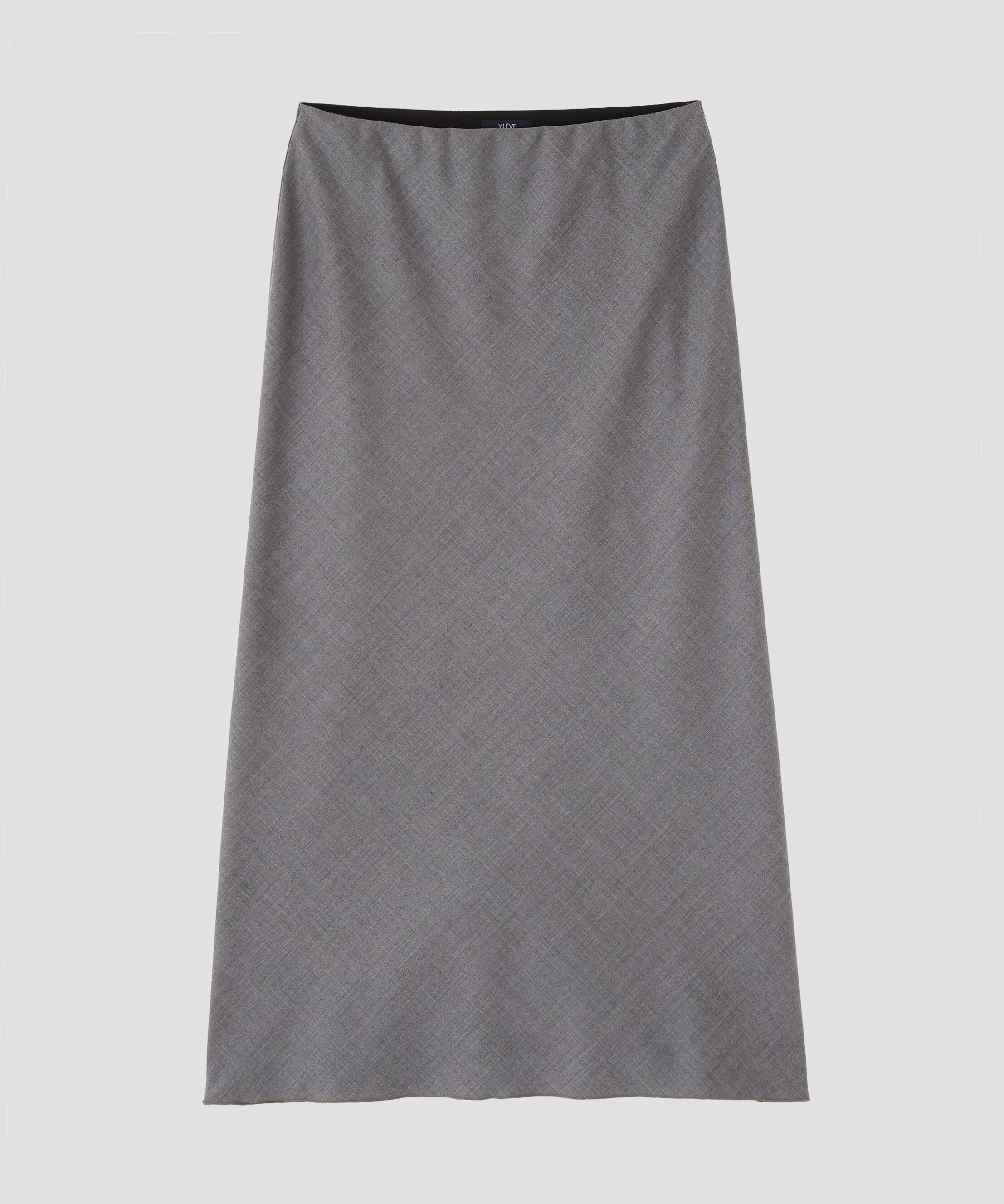 YLEVE 「YLEVE / SUPER120'S CHAMBRAY WOOL BIAS SKIRT」|スカート|