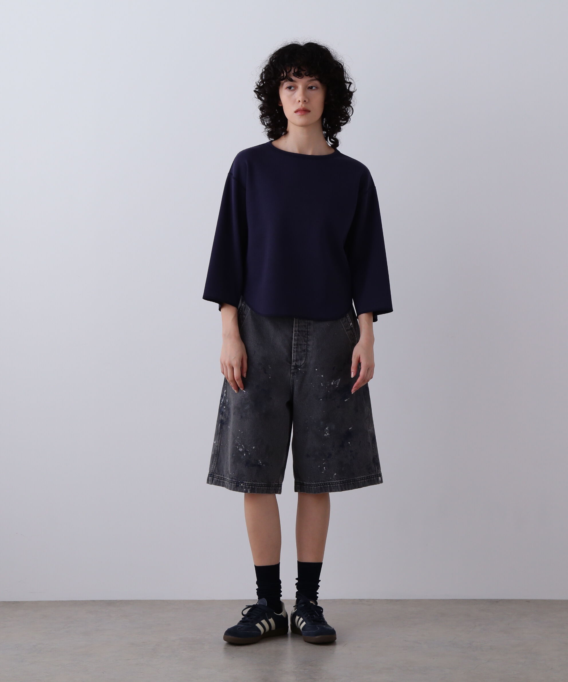 YLEVE 「YLEVE / HAND PAINT DENIM SHORTS」|その他|ブラック