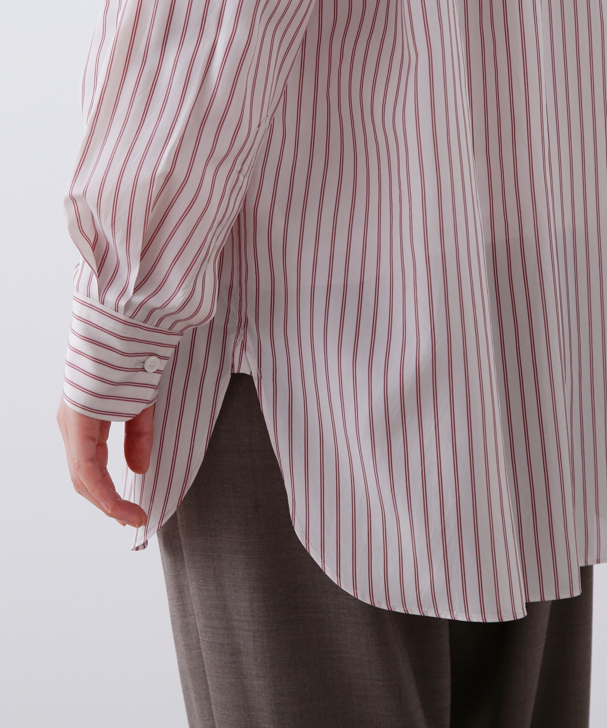 YLEVE 「YLEVE / ACETATE CUPRA STRIPE SHIRT」|シャツ・ブラウス|
