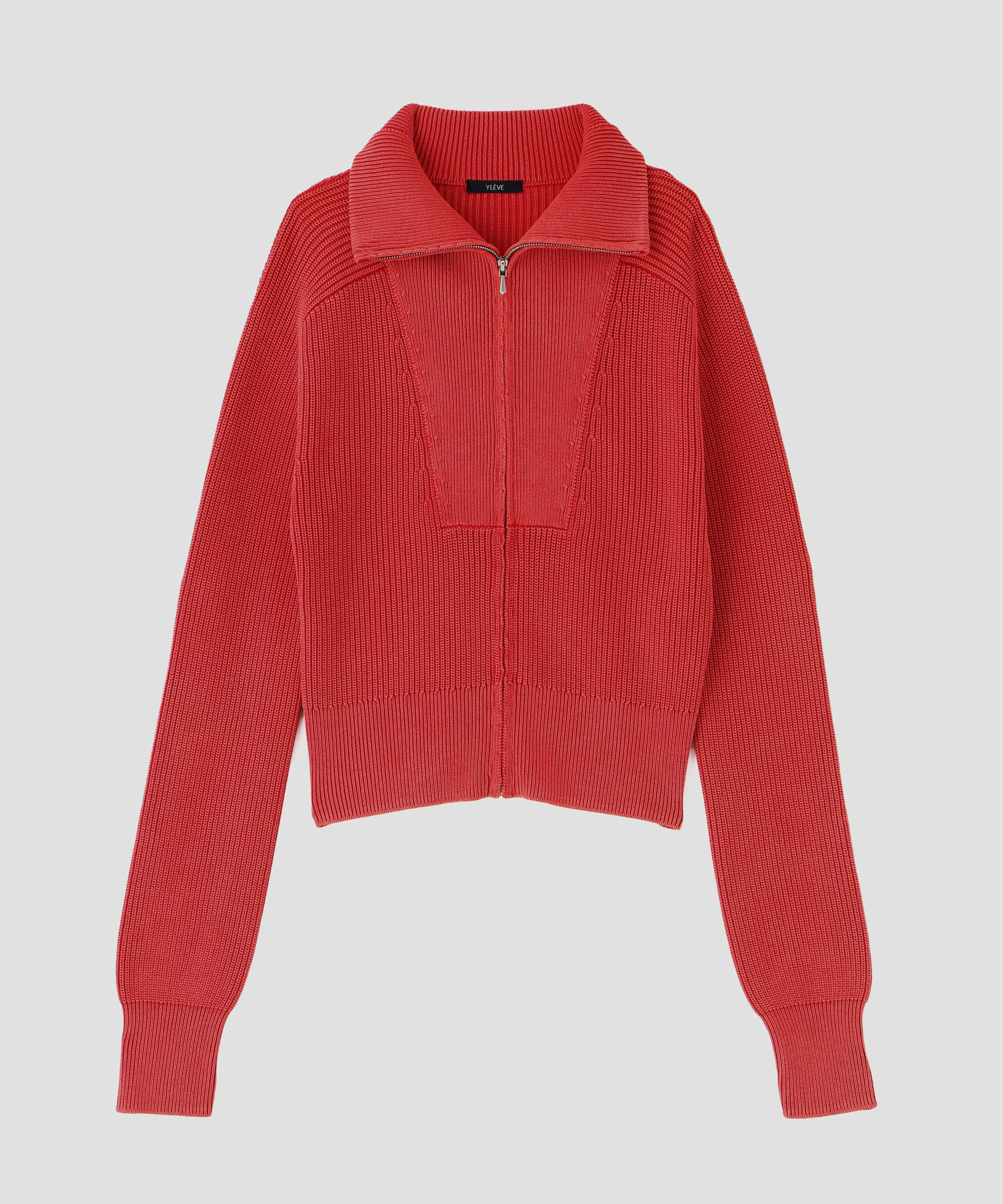 YLEVE 「YLEVE / FADED STONEWASH KNIT ZIP PULLOVER」|ニット・セーター|