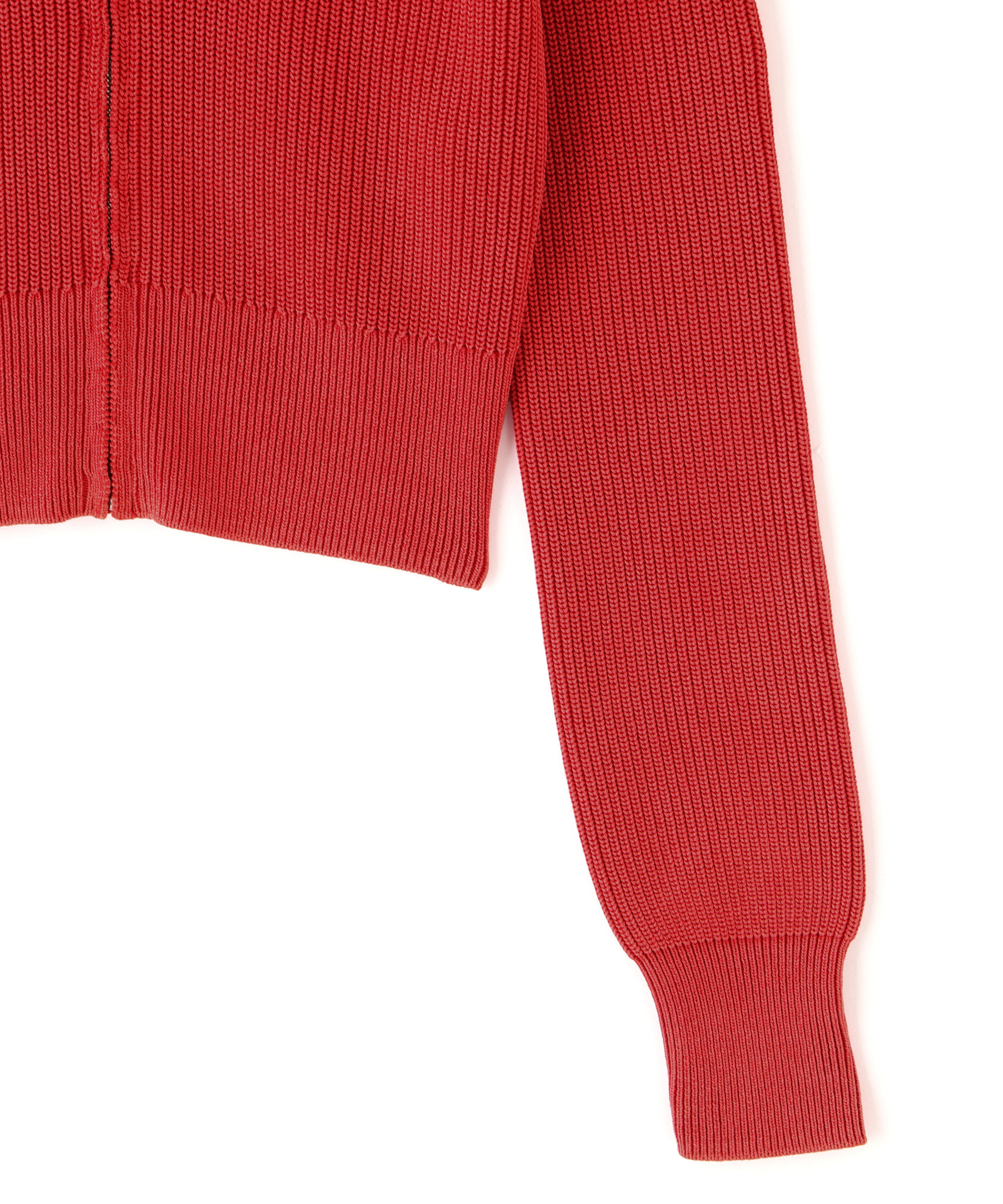 YLEVE 「YLEVE / FADED STONEWASH KNIT ZIP PULLOVER」|ニット・セーター|