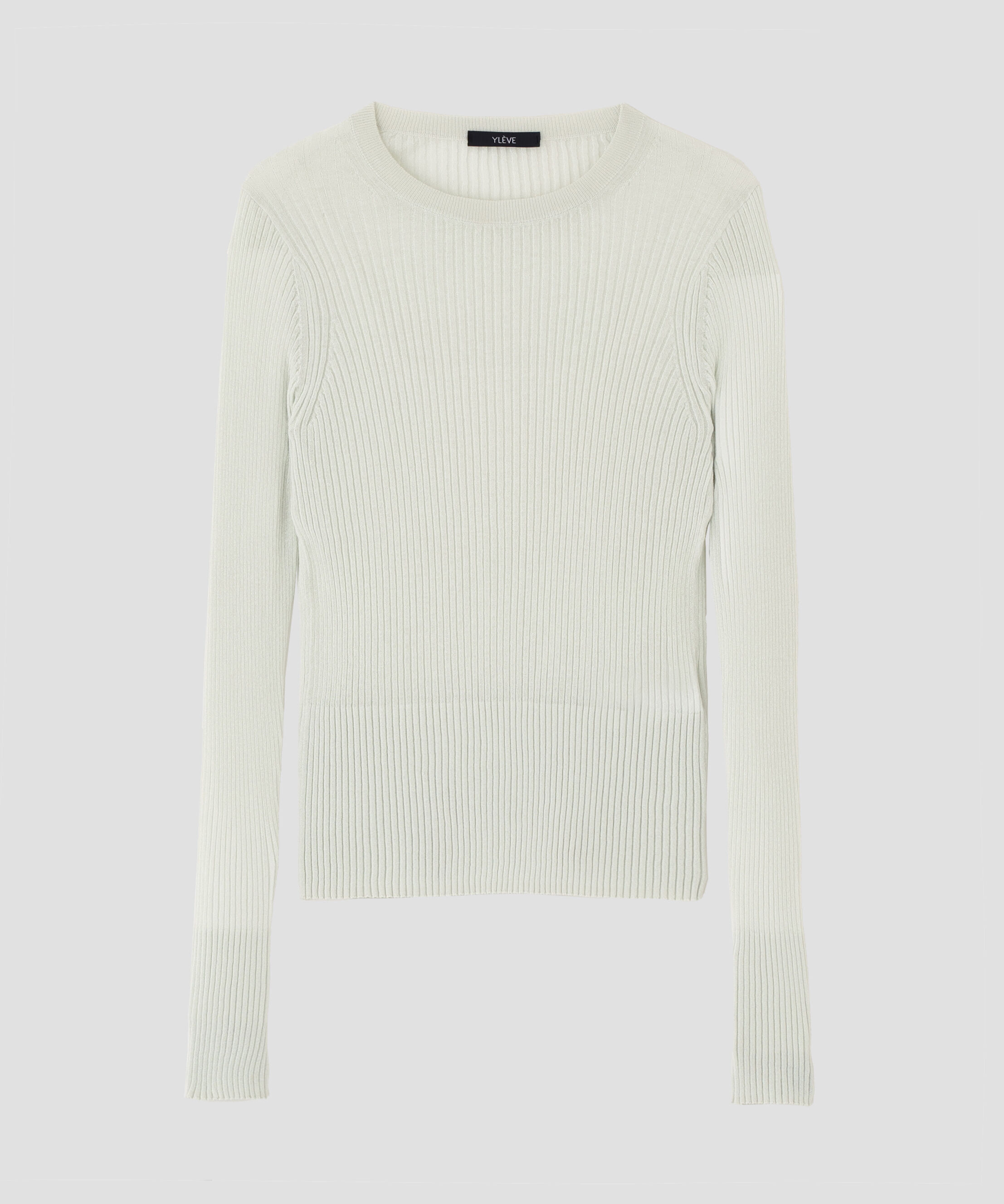 YLEVE 「YLEVE / SHEER RIB KNIT LONG SLEEVE PULLOVER」|ニット・セーター|