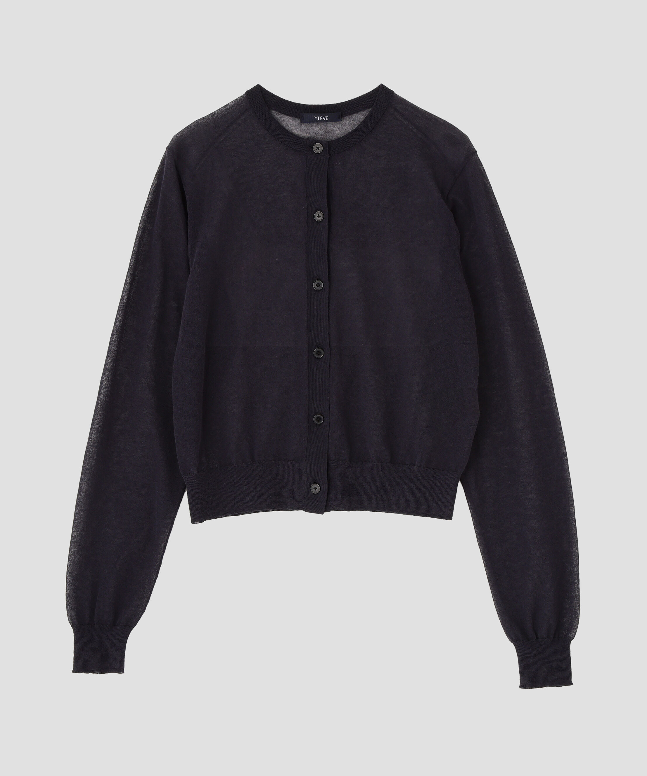 YLEVE 「YLEVE / SHEER RIB KNIT CARDIGAN」|ニット・セーター|