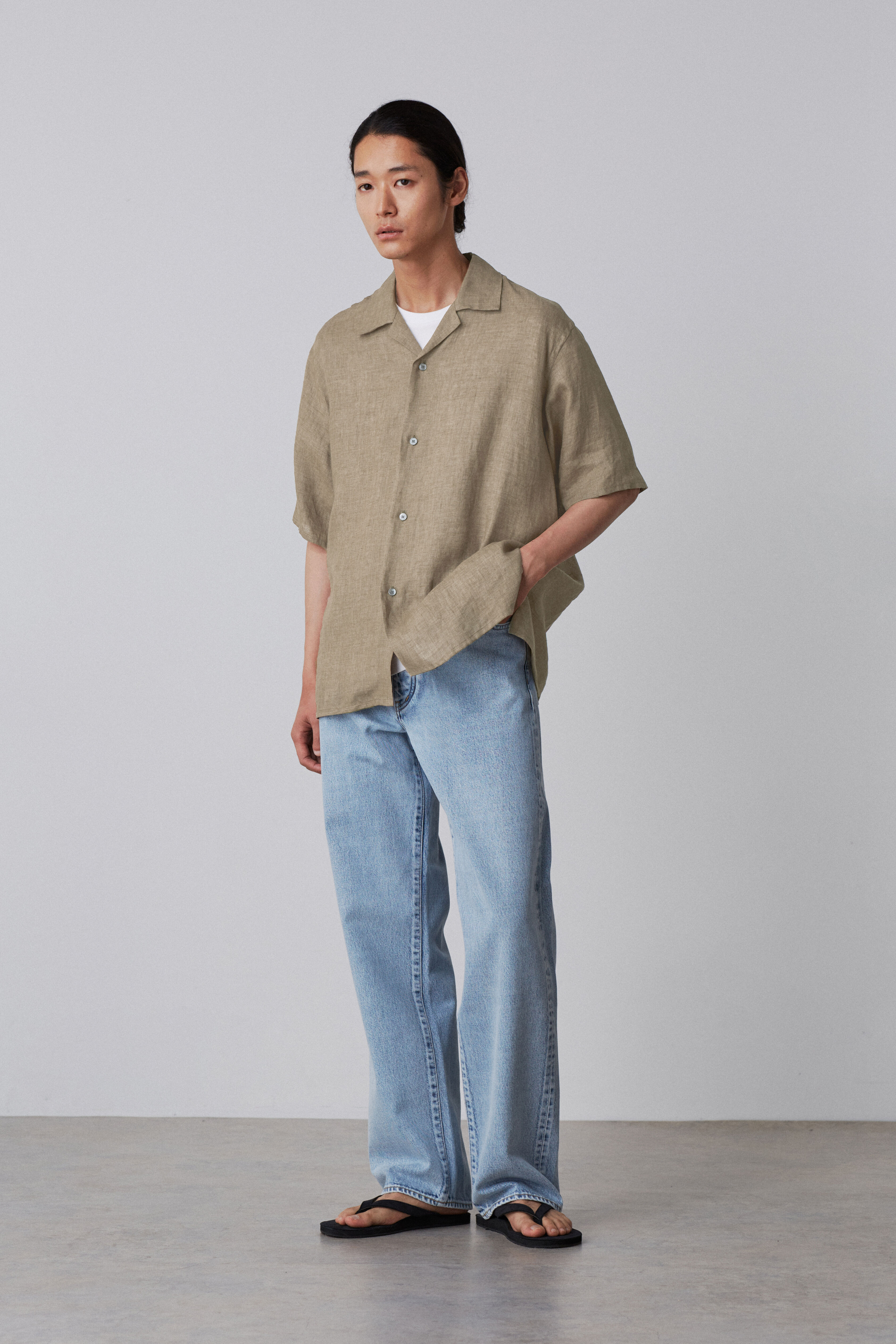 YLEVE 「YLEVE / LINEN POPLIN SHIRT」|シャツ・ブラウス|