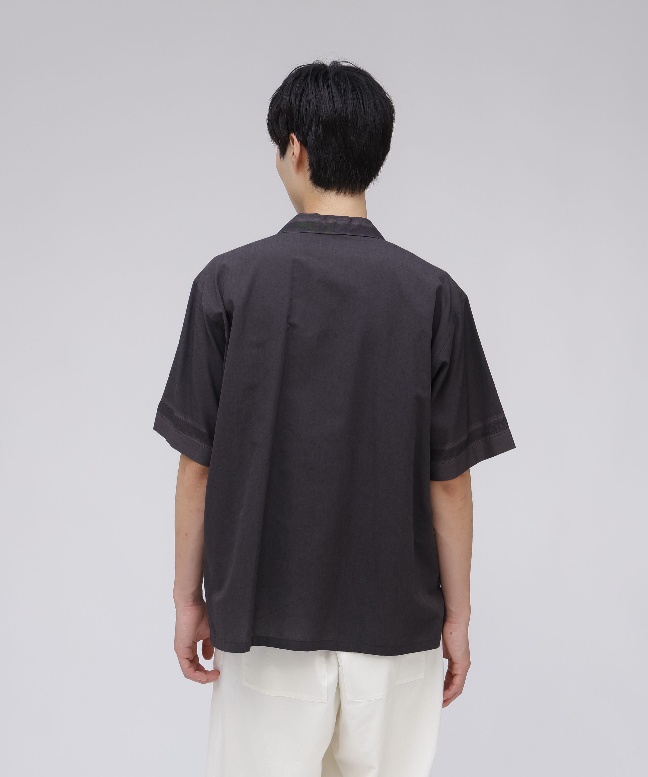 YLEVE 「YLEVE / DOBBY STRIPE CHAMBRAY OPEN COLLAR SHIRT」|シャツ・ブラウス|