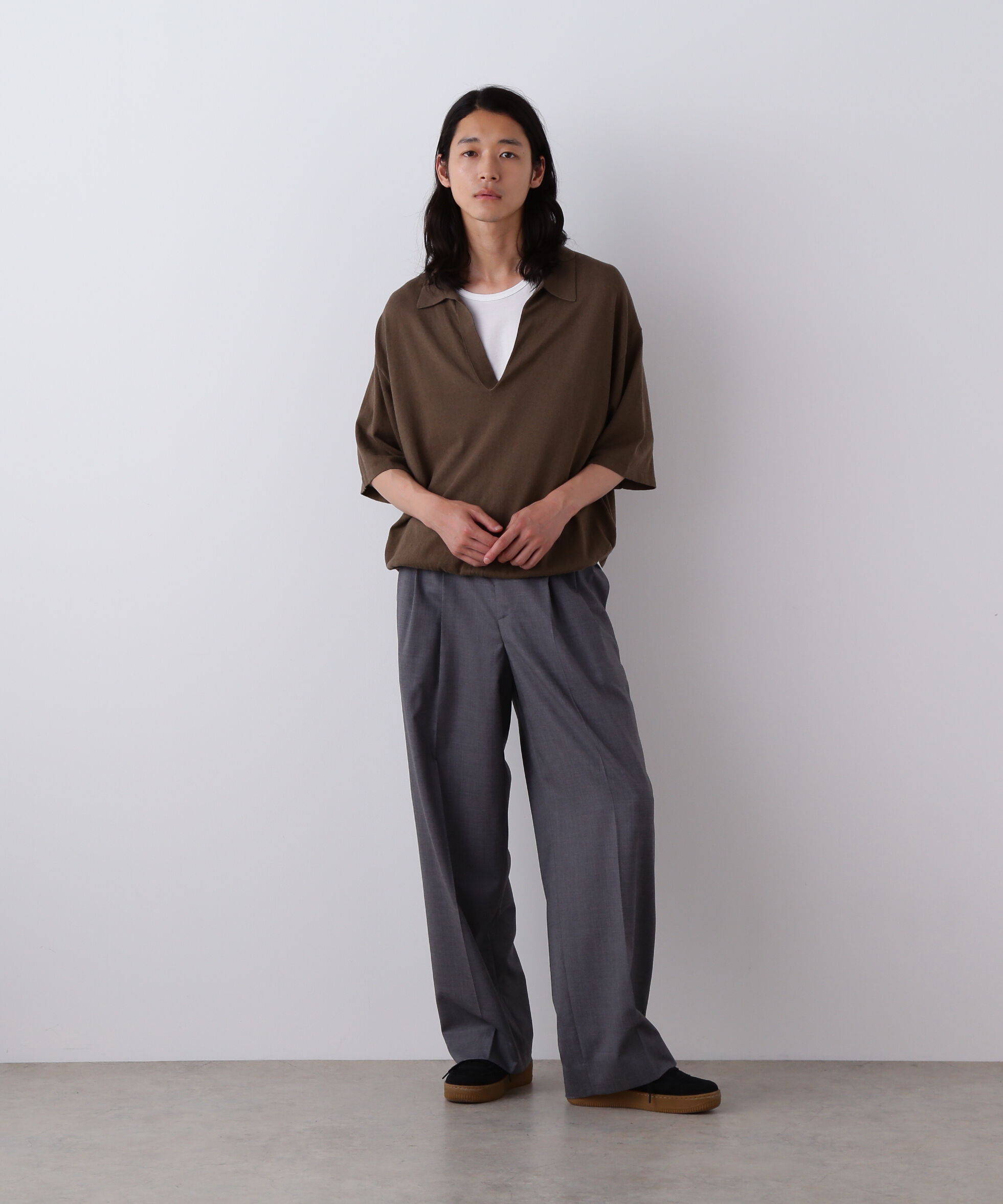 YLEVE 「YLEVE / SUPER120'S CHAMBRAY WOOL 3TACK TROUSERS」|その他|