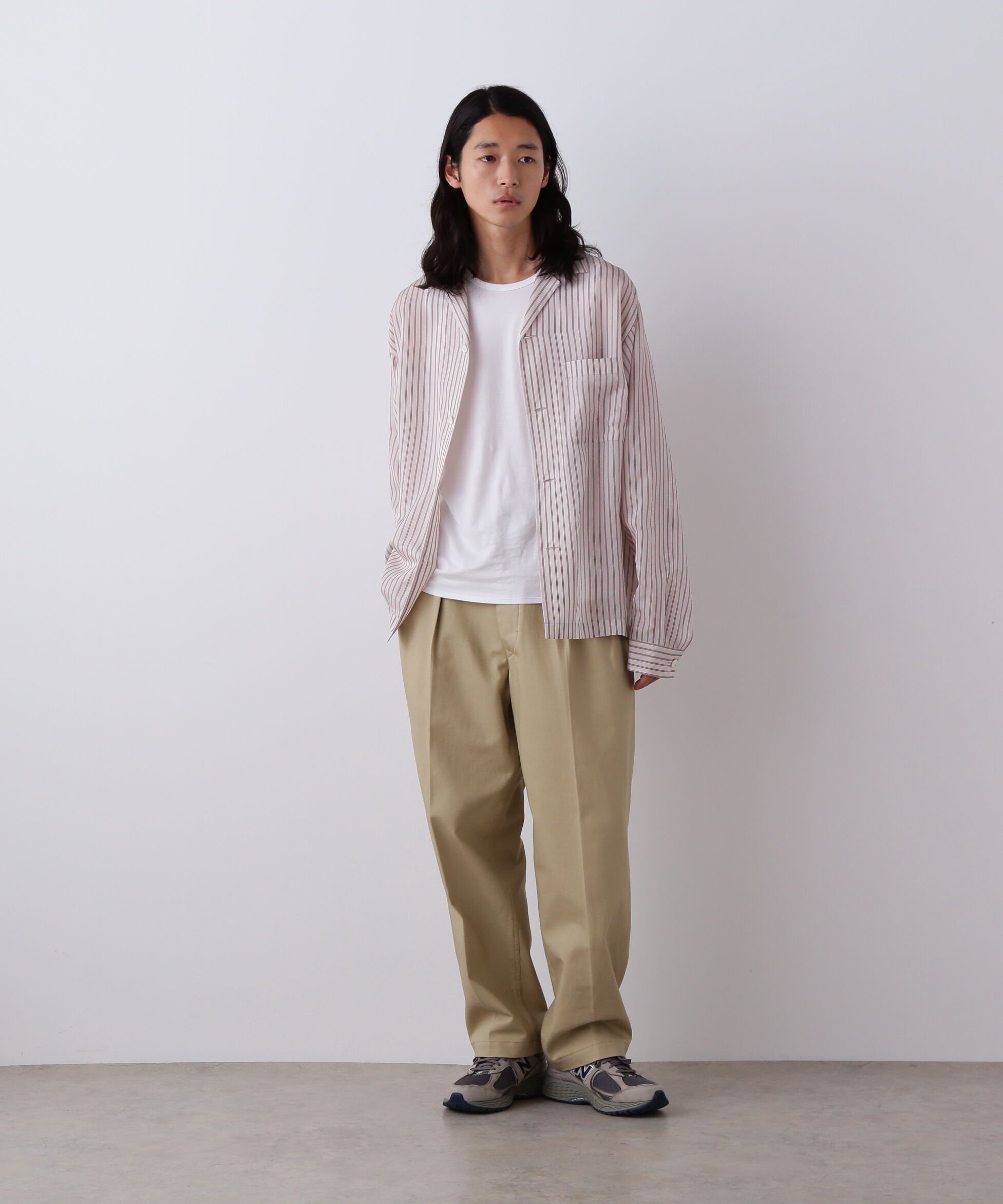 YLEVE 「YLEVE / ACETATE CUPRA STRIPE PAJAMA SHIRT」|シャツ・ブラウス|