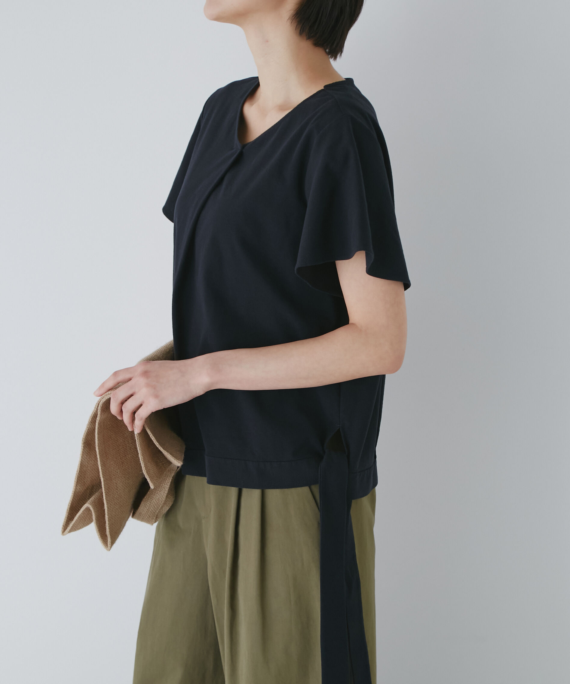  「◆コットンアムンゼンカットソー」|Tシャツ・カットソー|ネイビー