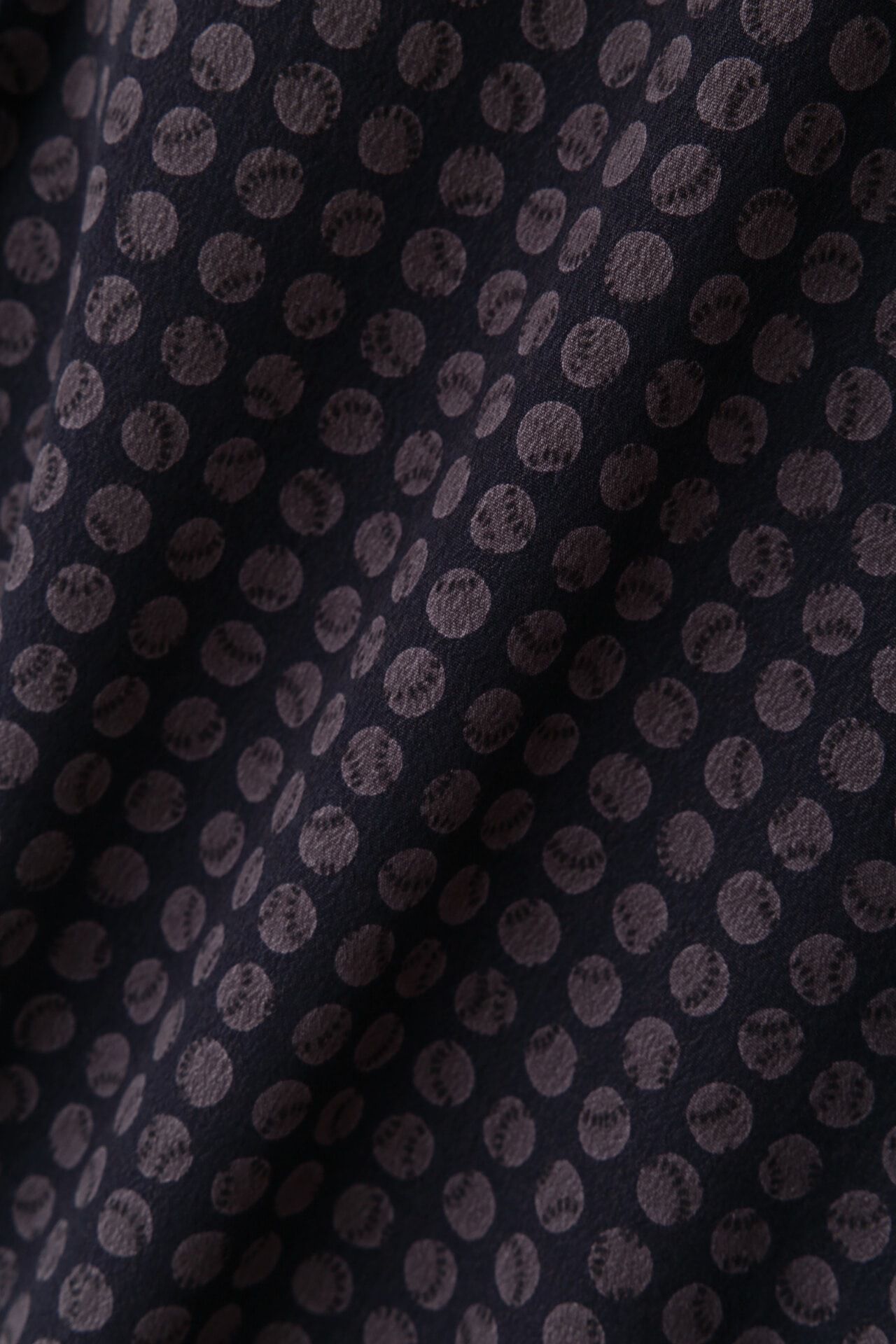  「◆ドットプリント襟付きブラウス」|シャツ・ブラウス|