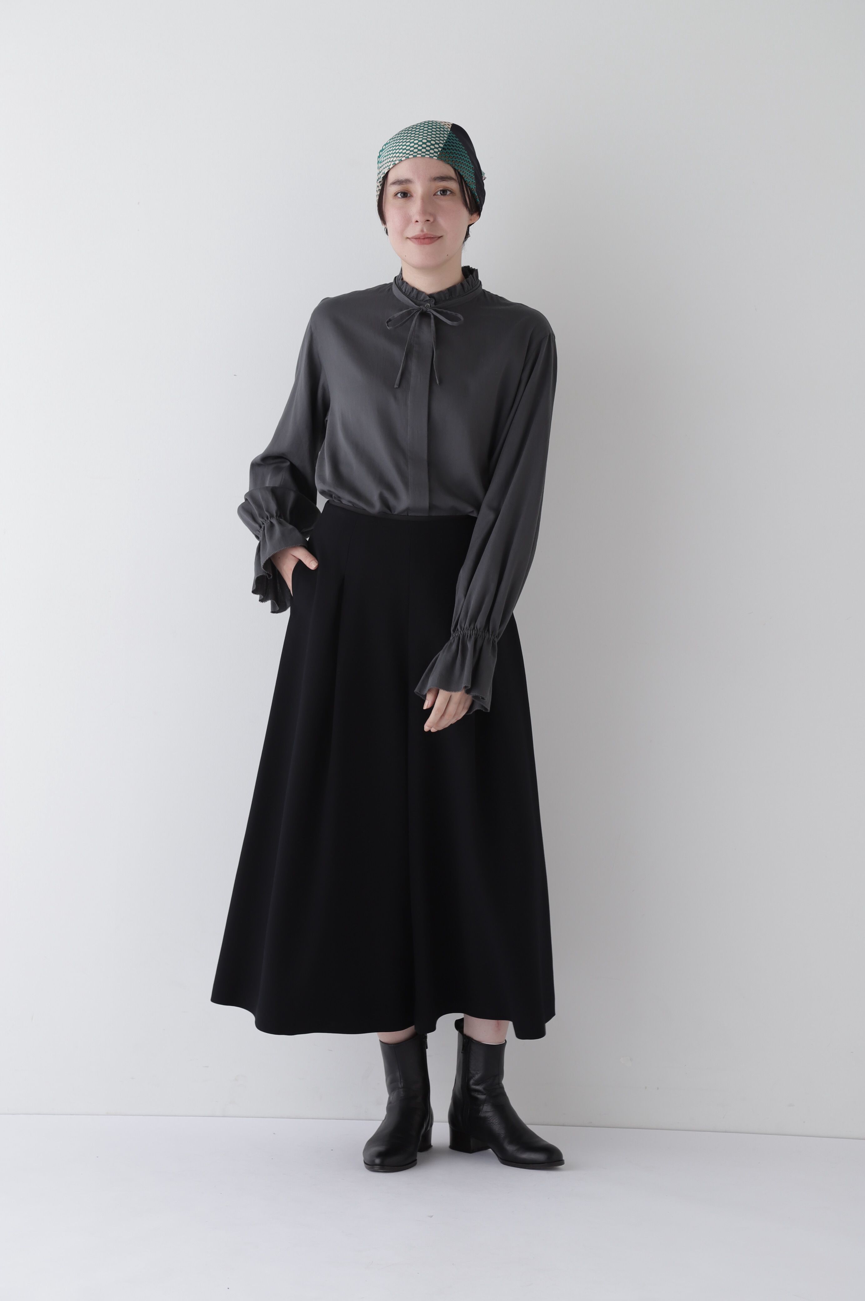  「◆タックフレアーシルエットスカーチョ」|スカート|