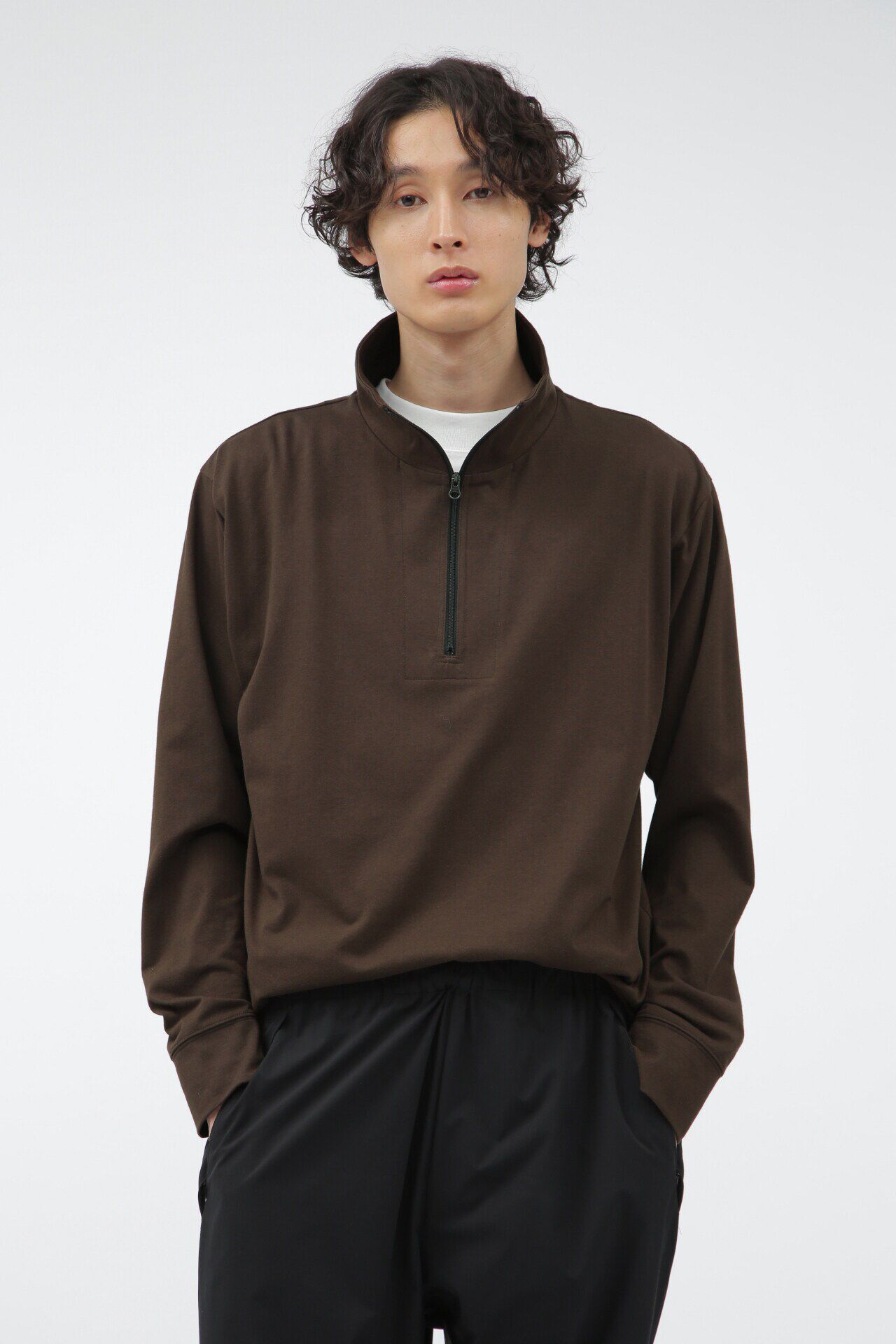 MARGARET HOWELL「COTTON POLYESTER JERSEY」|Tシャツ・カットソー|RUST3