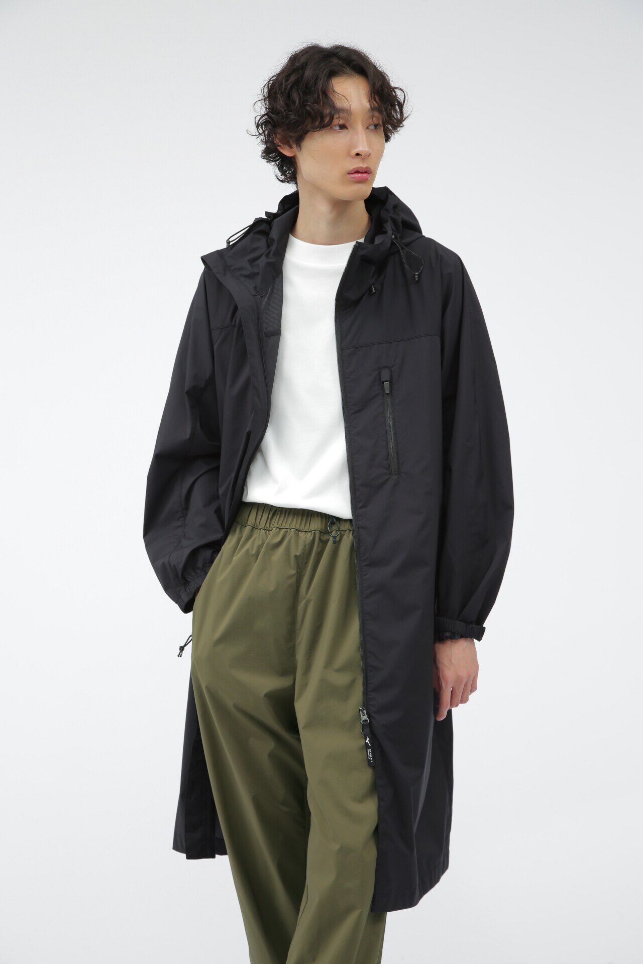 MARGARET HOWELL「STRETCH NYLON MICRO RIP STOP」|その他|BLACK