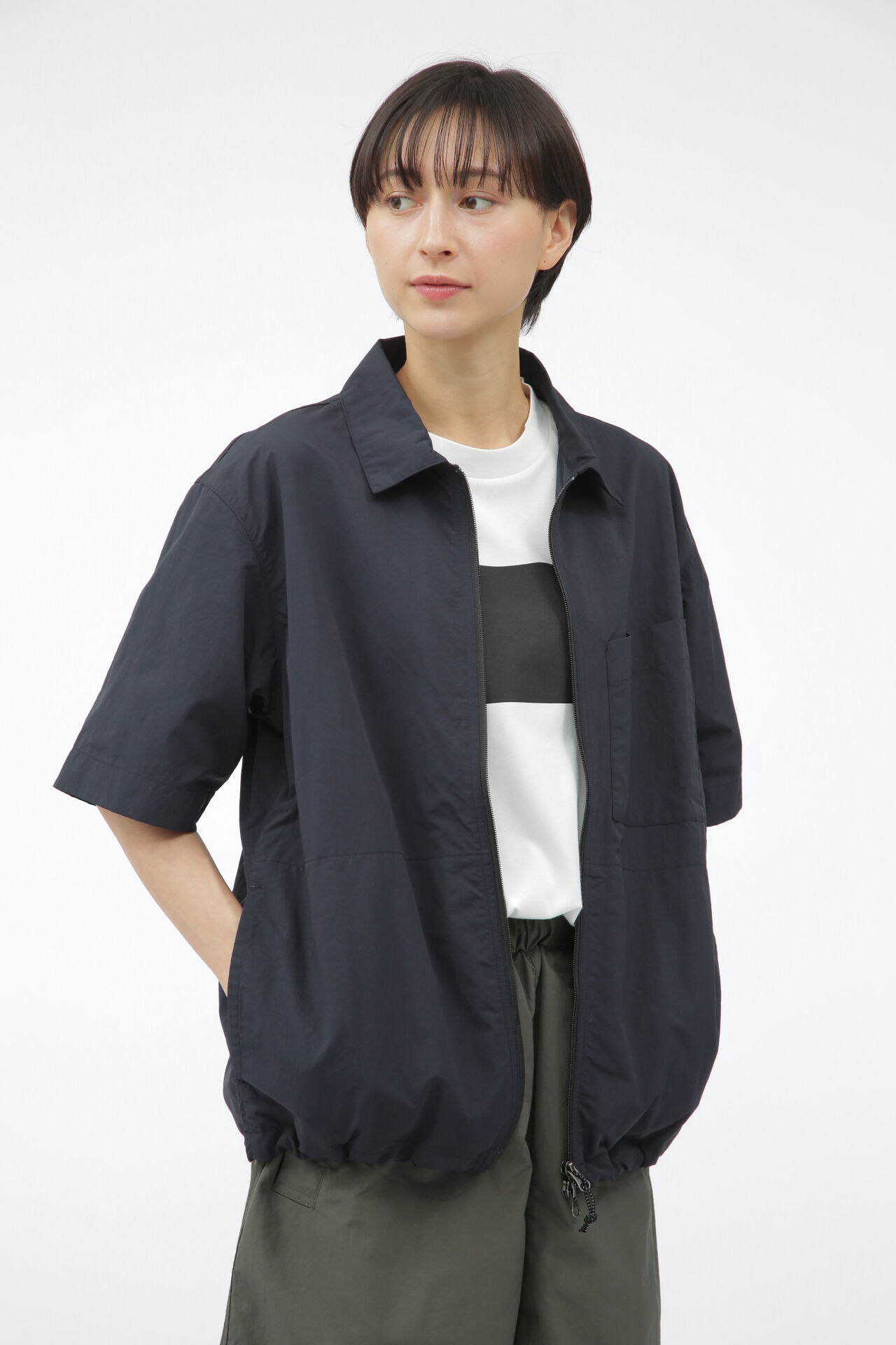 MARGARET HOWELL「WATER REPELLENT NYLON POPLIN SHIRT」|Tシャツ・カットソー|