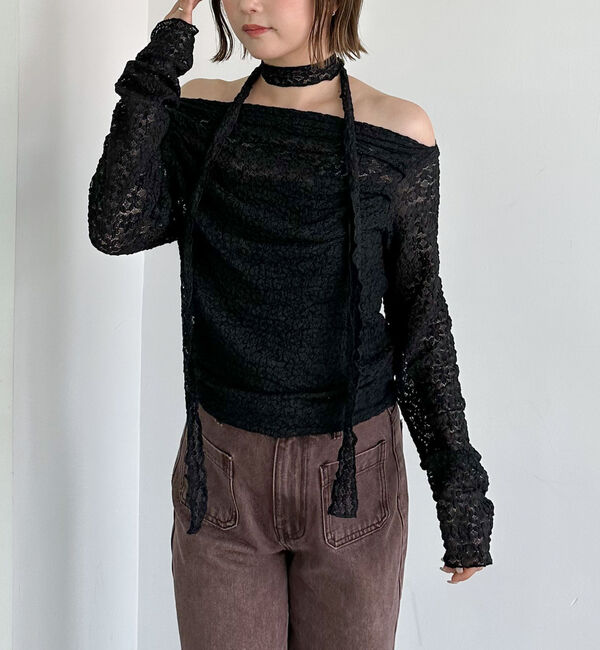 archives「タックドレープレースＴＯＰＳ」|Tシャツ・カットソー|