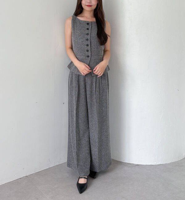 archives「【ＳＥＴＵＰ対応】タックツイードワイドスラックス」|チノ|