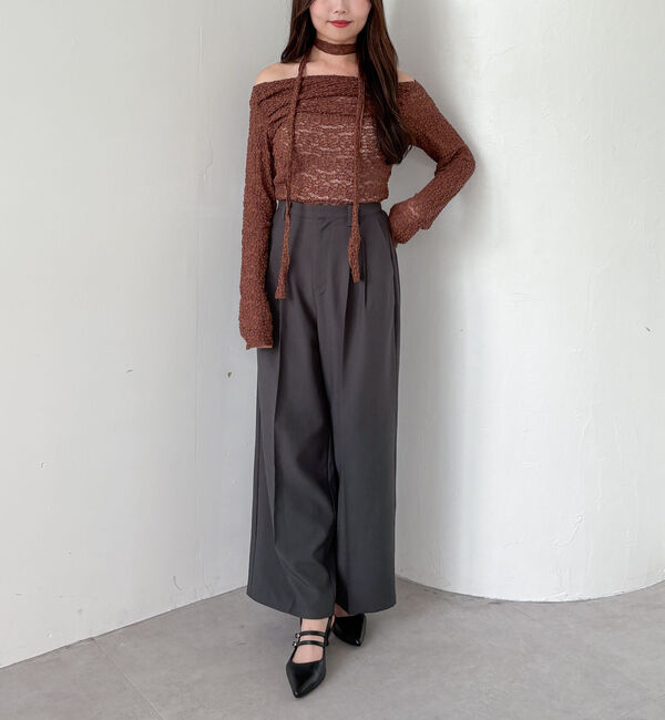 archives「【ＳＥＴＵＰ対応】２タックワイドスラックス」|チノ|