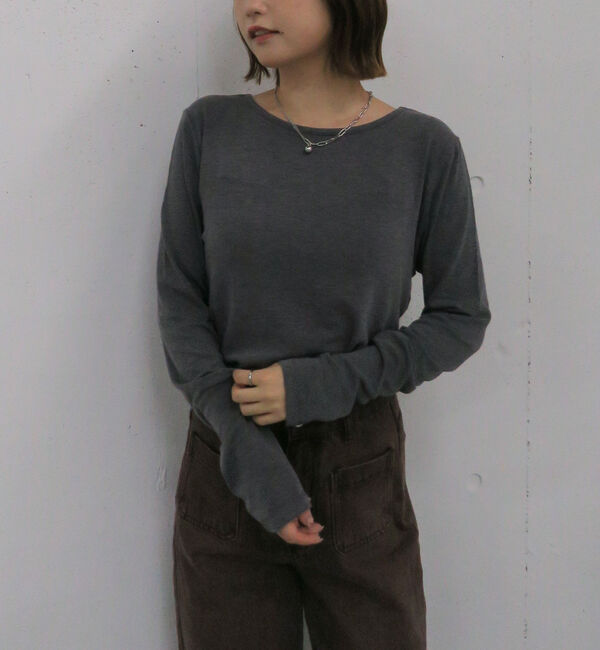 archives「シアー天竺クルーネック　ＴＯＰＳ」|Tシャツ・カットソー|