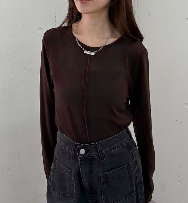 archives「シアー天竺クルーネック　ＴＯＰＳ」|Tシャツ・カットソー|