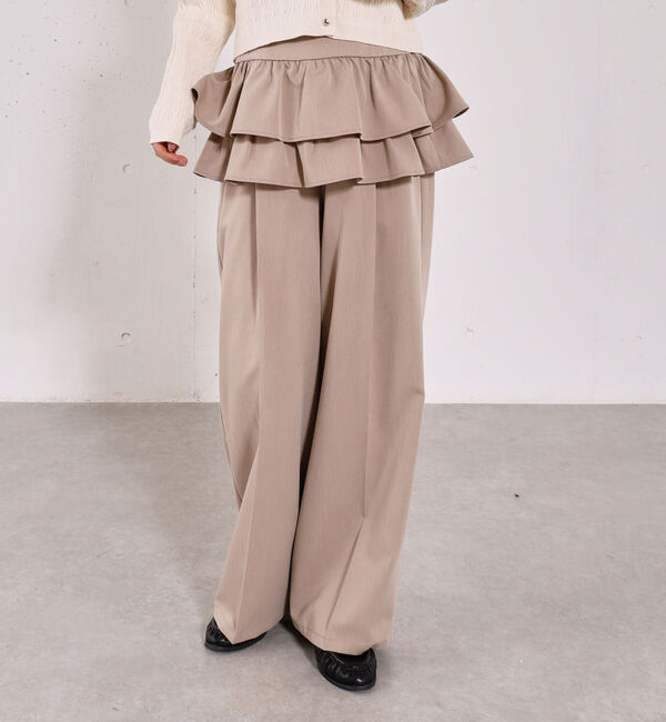 archives「フリルＳＫ付きスラックス」|チノ|