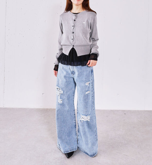 archives「ドットアソートシアーフリルカットＴＯＰＳ」|Tシャツ・カットソー|