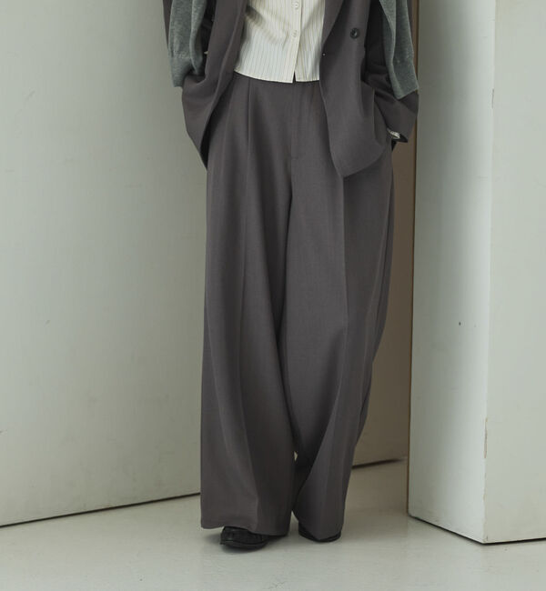 archives「【ＯＮかわ】ウォッシャブルベルト付きスラックス」|チノ|