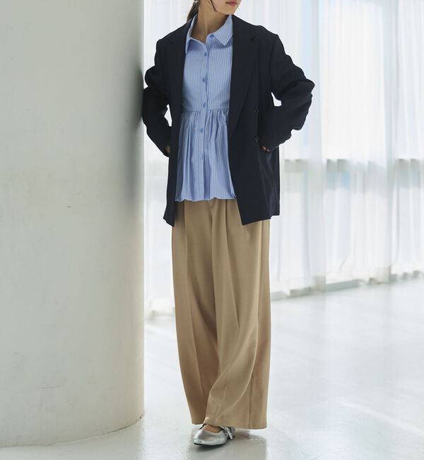 archives「【ＯＮかわ】ウォッシャブルベルト付きスラックス」|チノ|