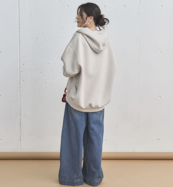 Doux archives「サイドベルトワイドデニムパンツ」|デニム|