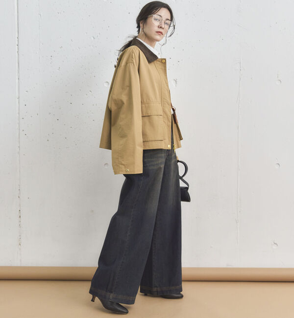 Doux archives「サイドベルトワイドデニムパンツ」|デニム|