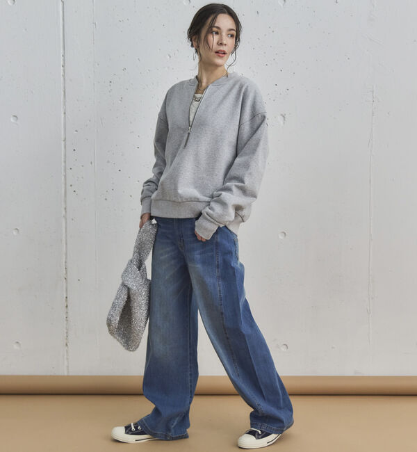 Doux archives「コクーンウエストダブルボタンデニムパンツ」|デニム|