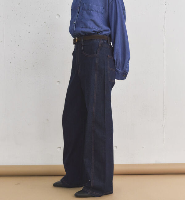 Doux archives「コクーンウエストダブルボタンデニムパンツ」|デニム|