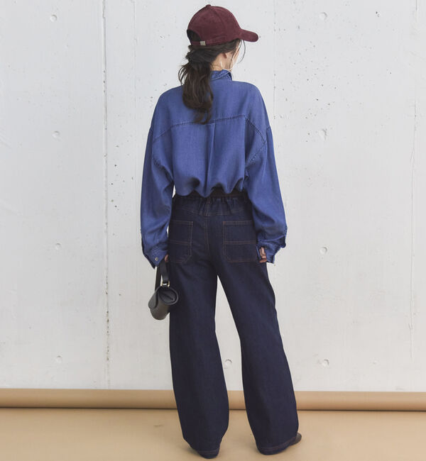 Doux archives「コクーンウエストダブルボタンデニムパンツ」|デニム|